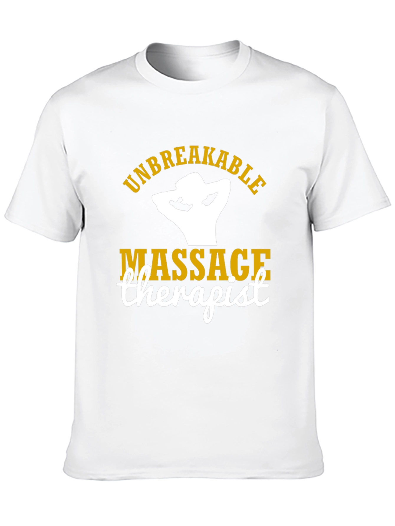 Black Unbreakable Massage Therapist T-Shirt view 10