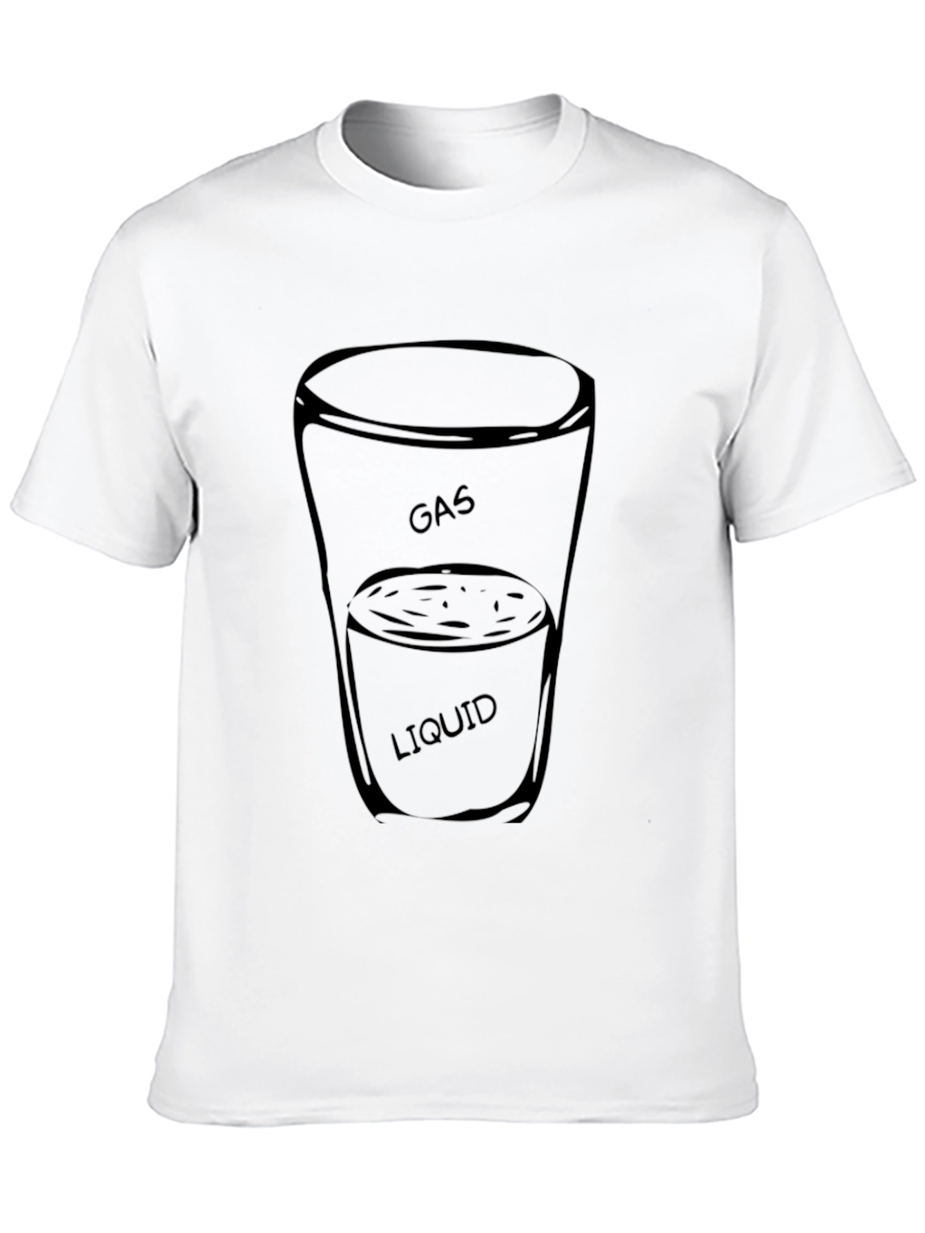 Black Gas and Liquid T-Shirt - Funny Science Tee view 10