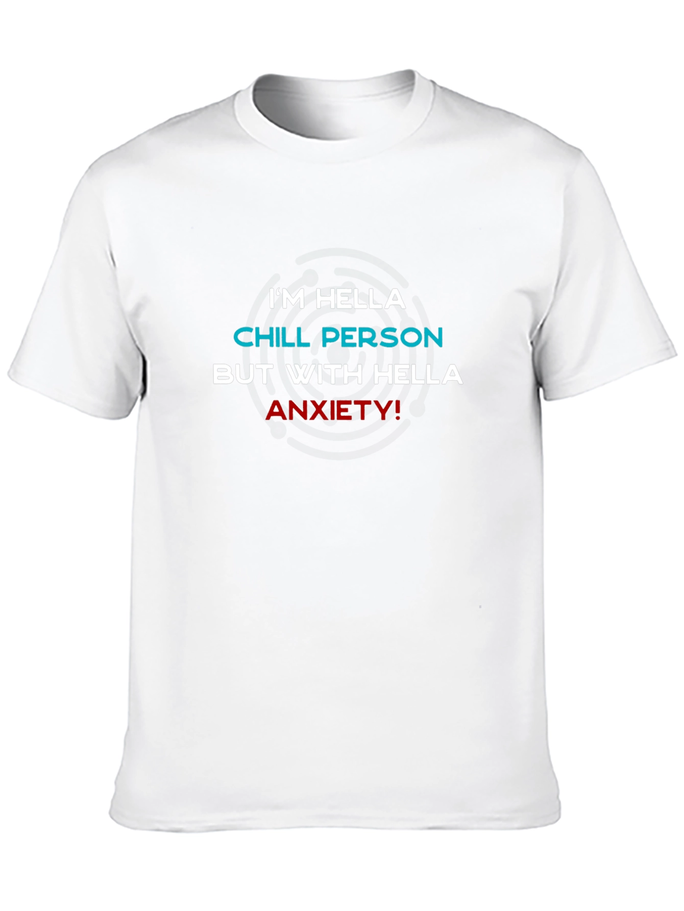Black Funny Anxiety T-Shirt - Chill Person Graphic Tee view 10