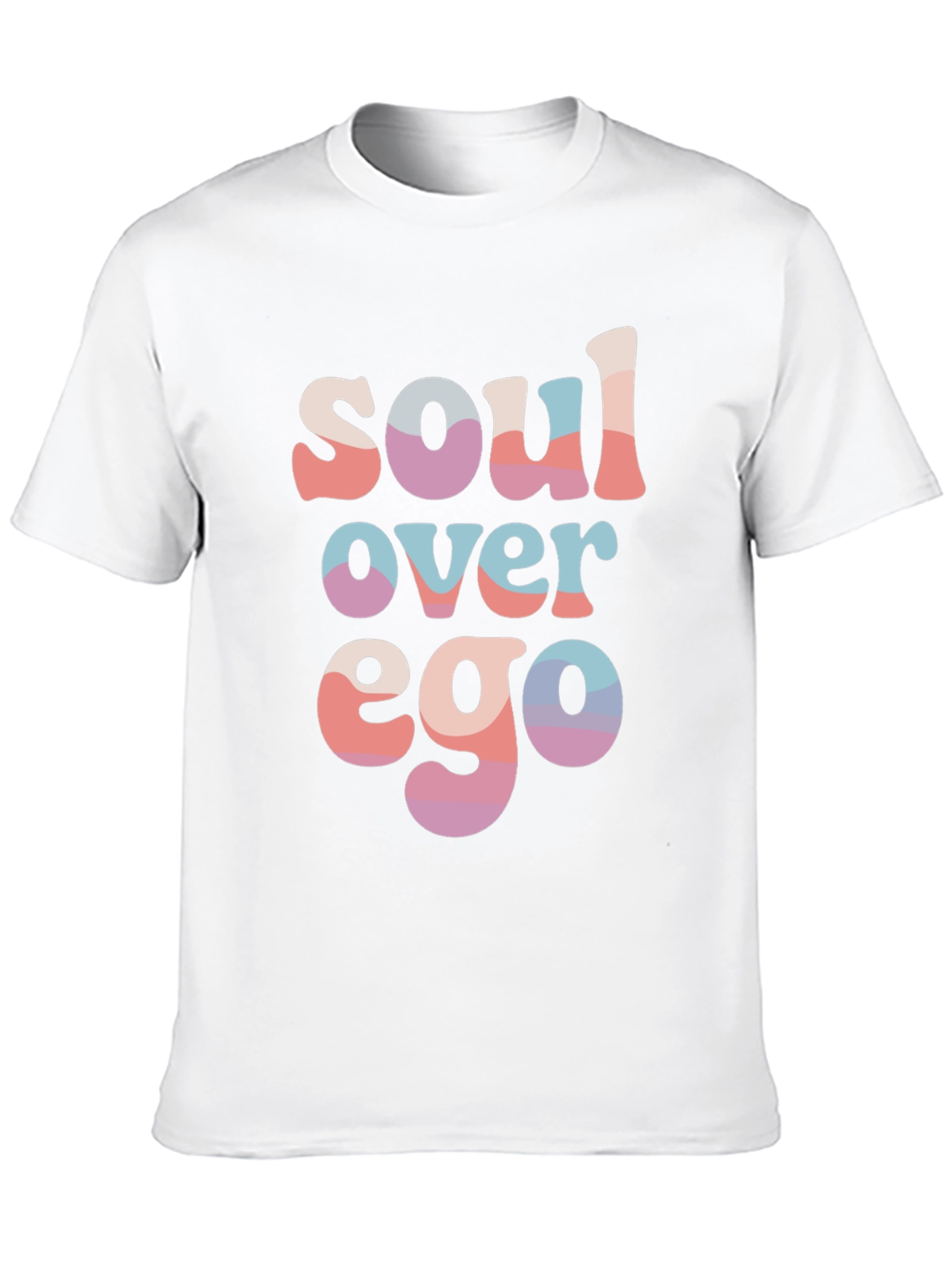 Black Soul Over Ego Graphic Tee - Soft Cotton Blend T-Shirt view 10