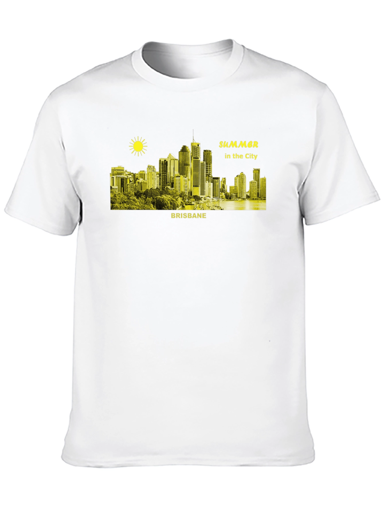 Black Brisbane Summer City T-Shirt view 10