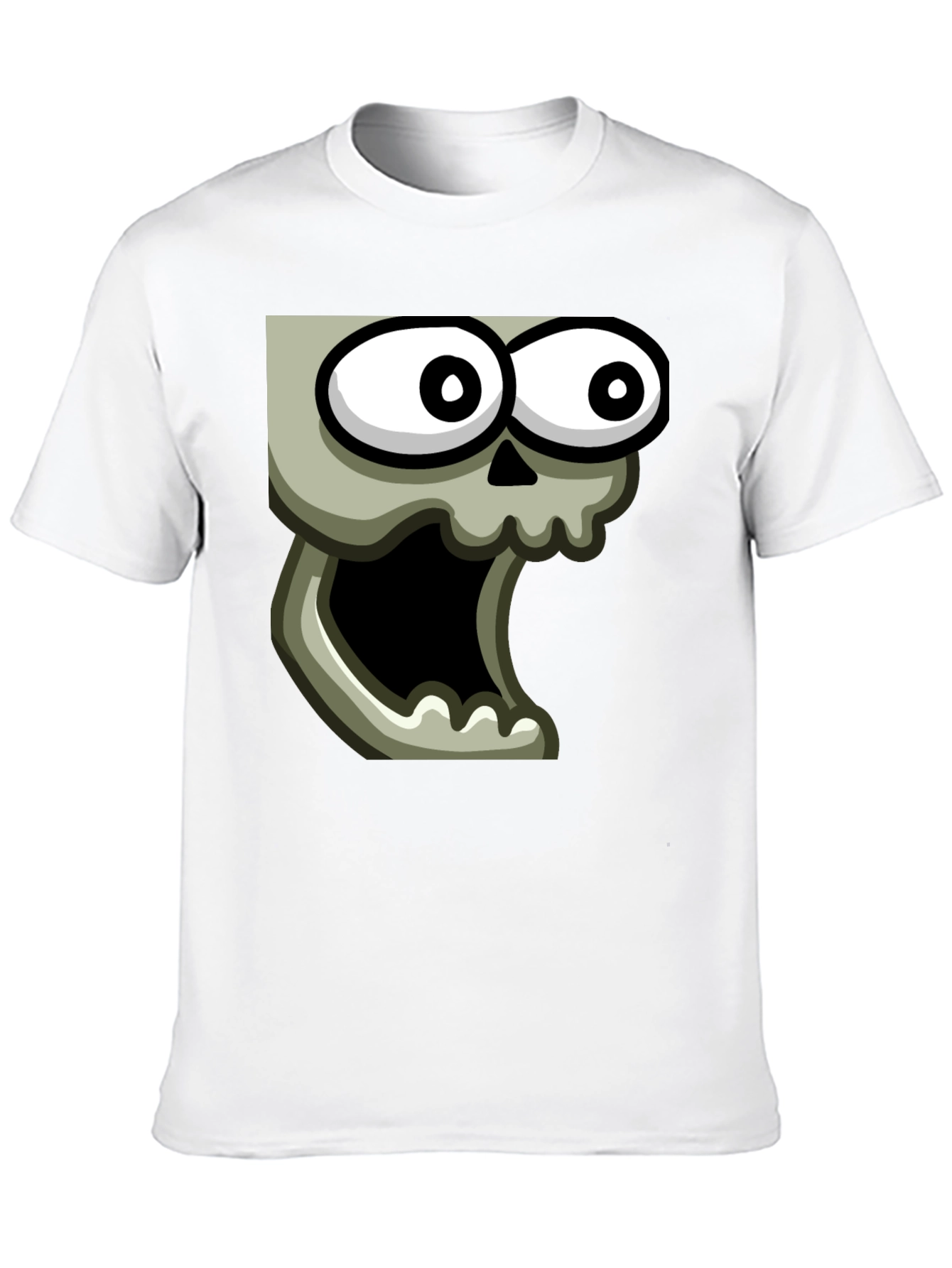 Black Cartoon Skull Graphic Black T-Shirt view 10