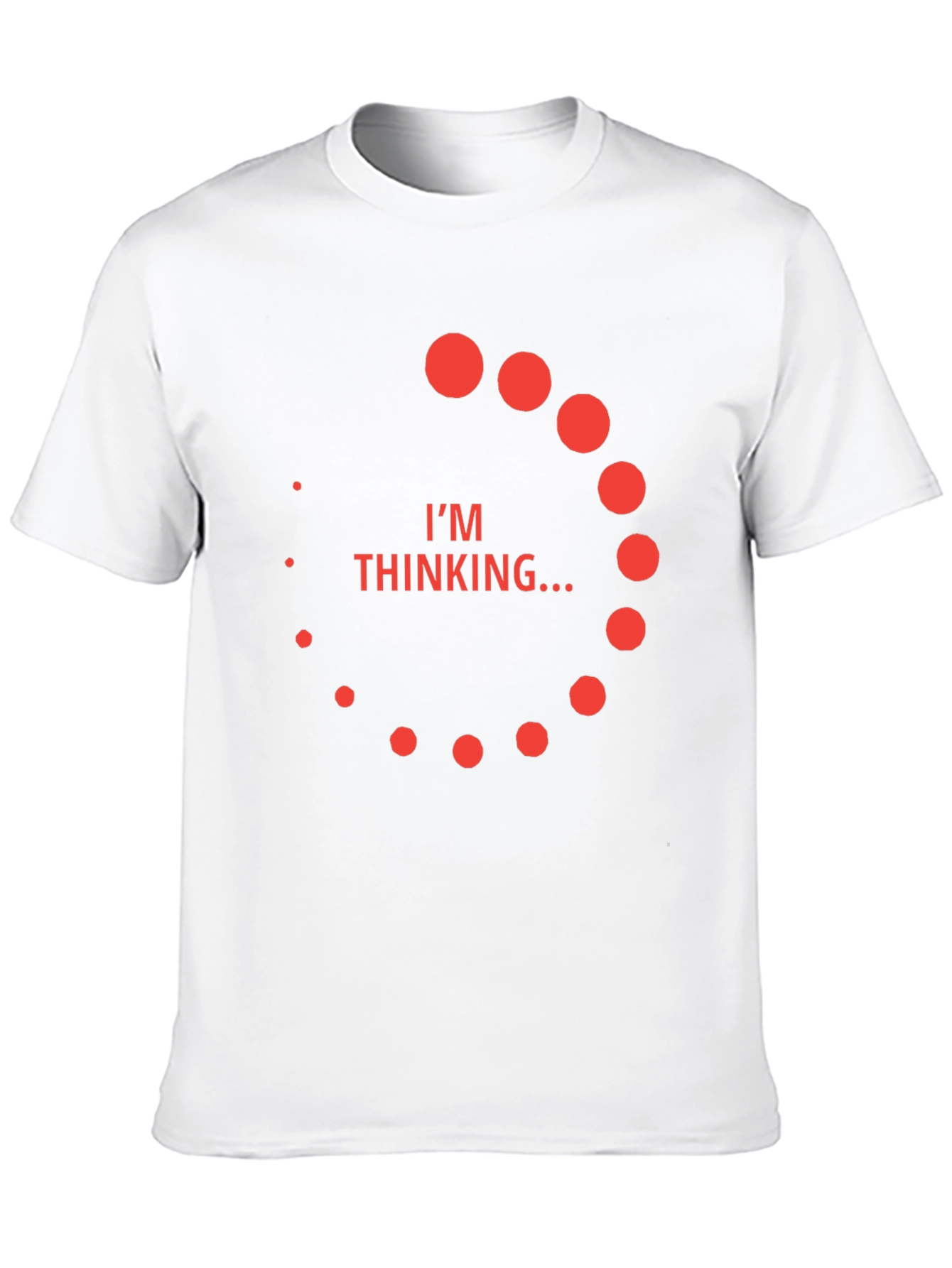 Black I'm Thinking T-Shirt - Funny Men's Tee view 10