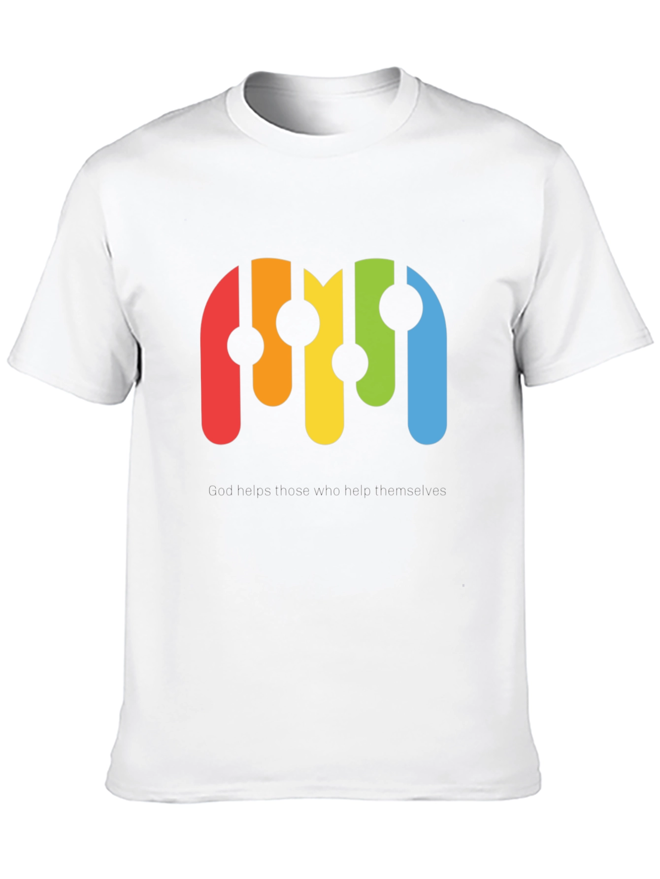 Black Retro Rainbow Graphic Black T-Shirt view 10