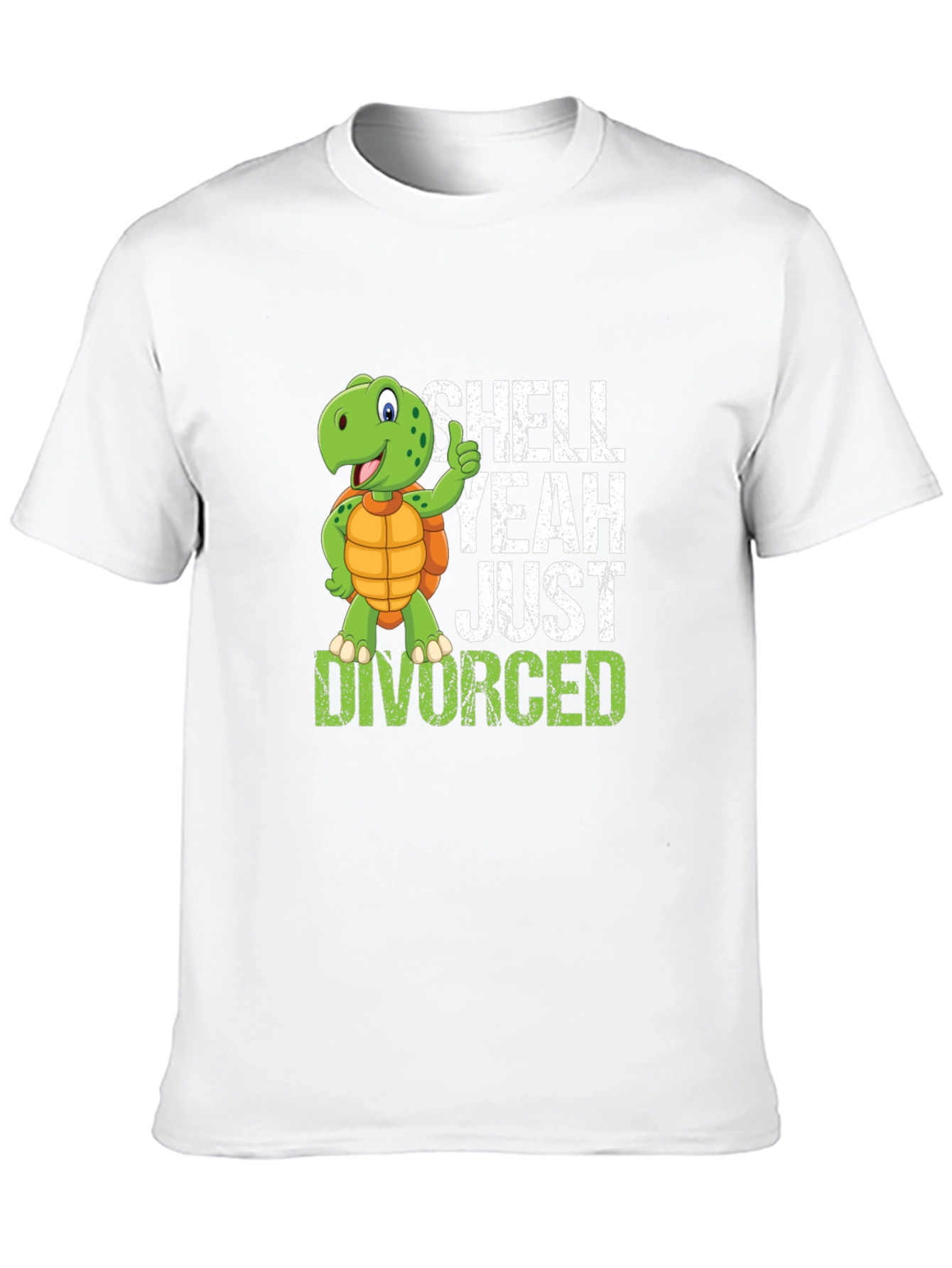 Black Shell Yeah Just Divorced T-Shirt - Funny Divorcee Gift view 10