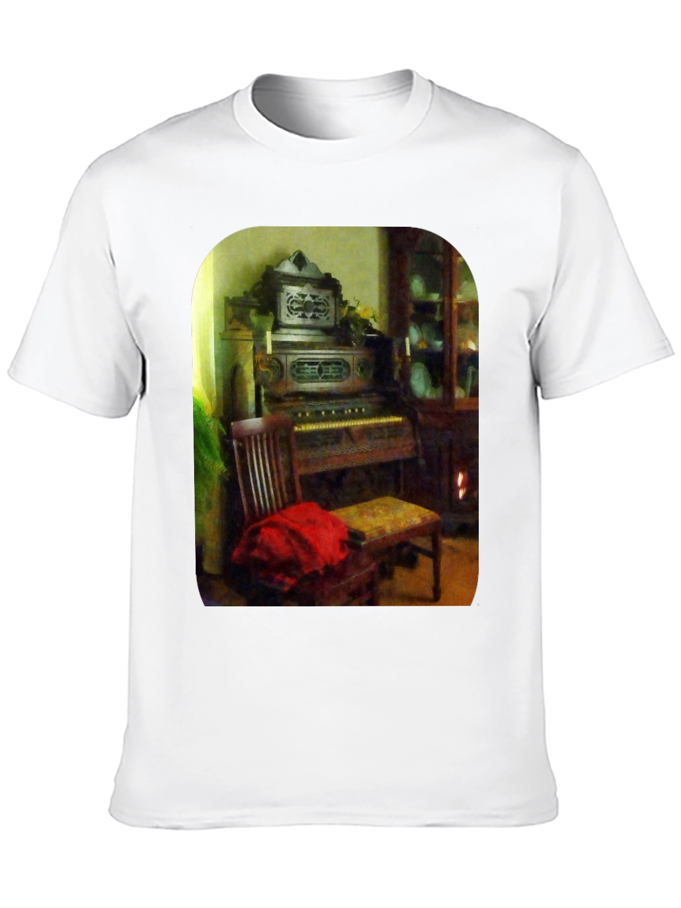 Black Vintage Organ T-Shirt view 10