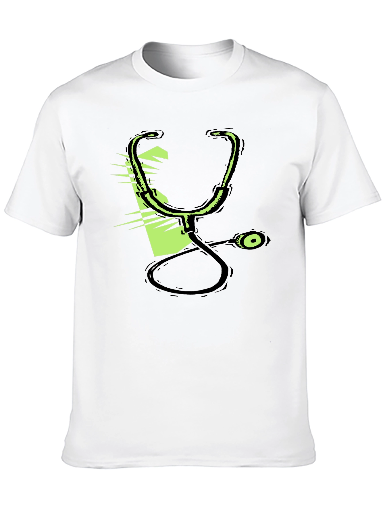 Black Stethoscope Graphic Black T-Shirt view 10