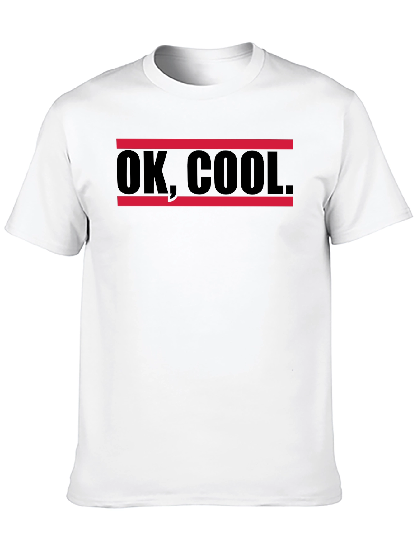 Black OK, Cool Graphic Tee - Casual Comfort T-Shirt view 10