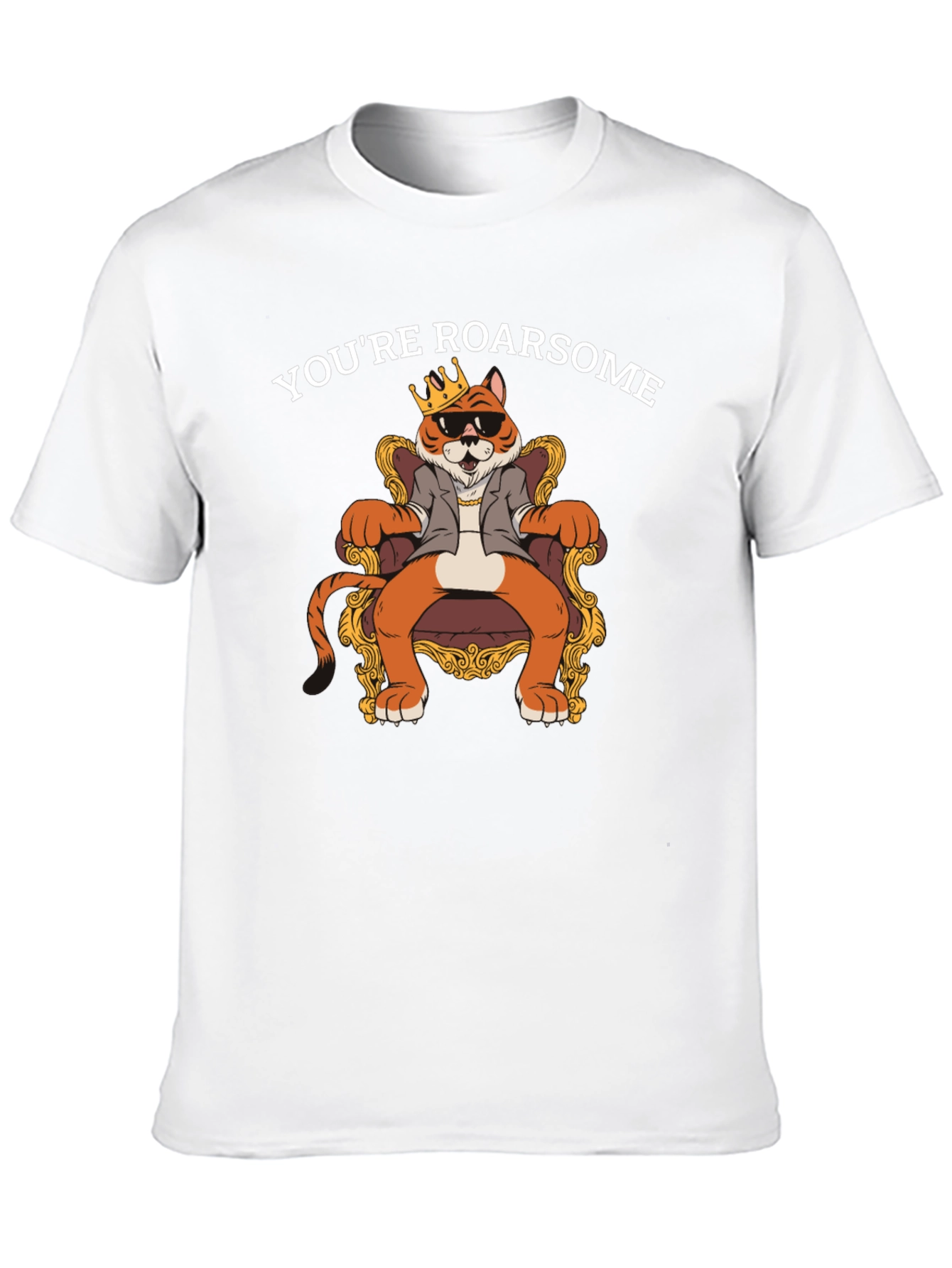 Black Roarsome Tiger King T-Shirt - Black view 10