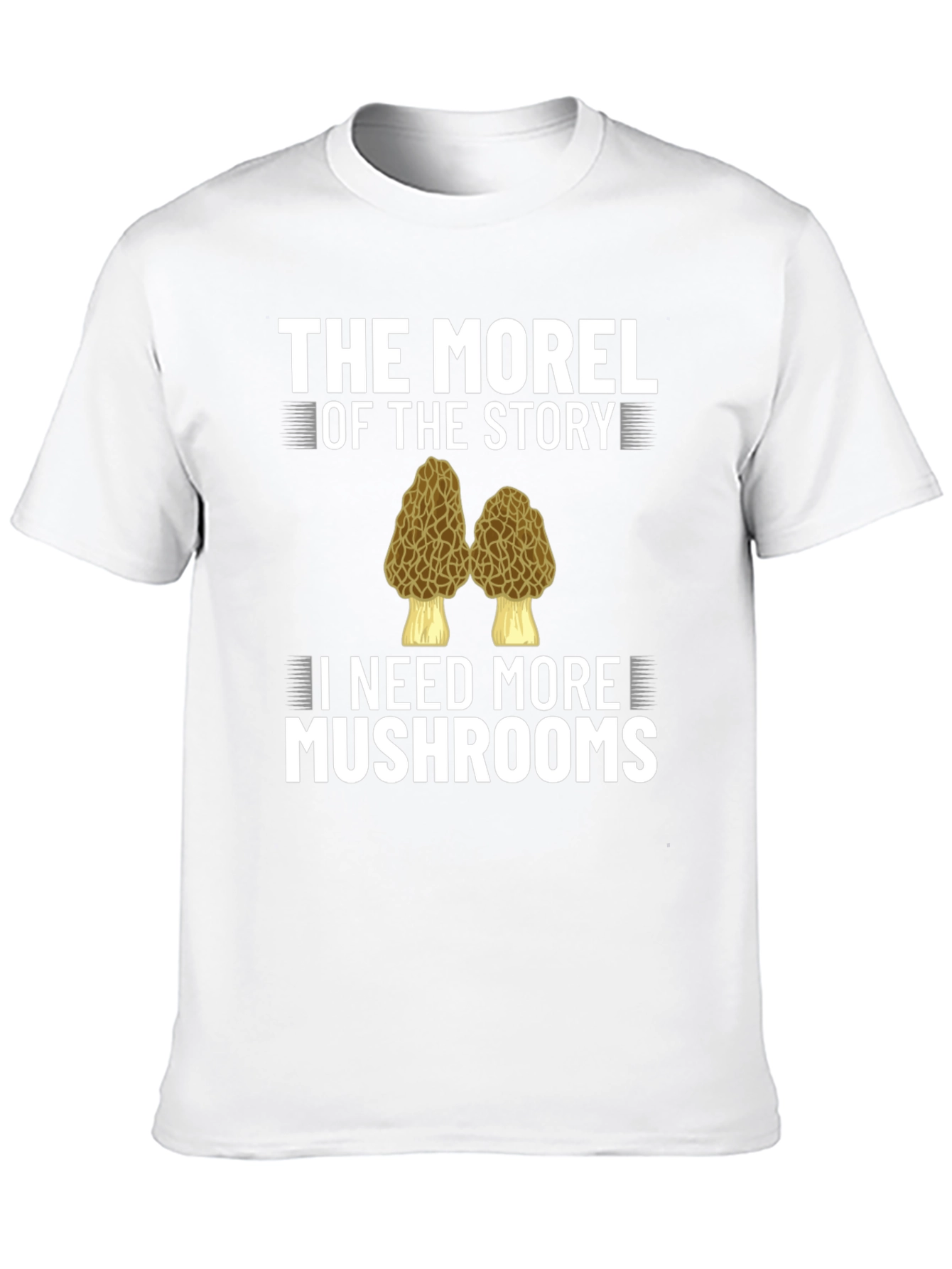 Black Morel of the Story Funny Mushroom T-Shirt view 10