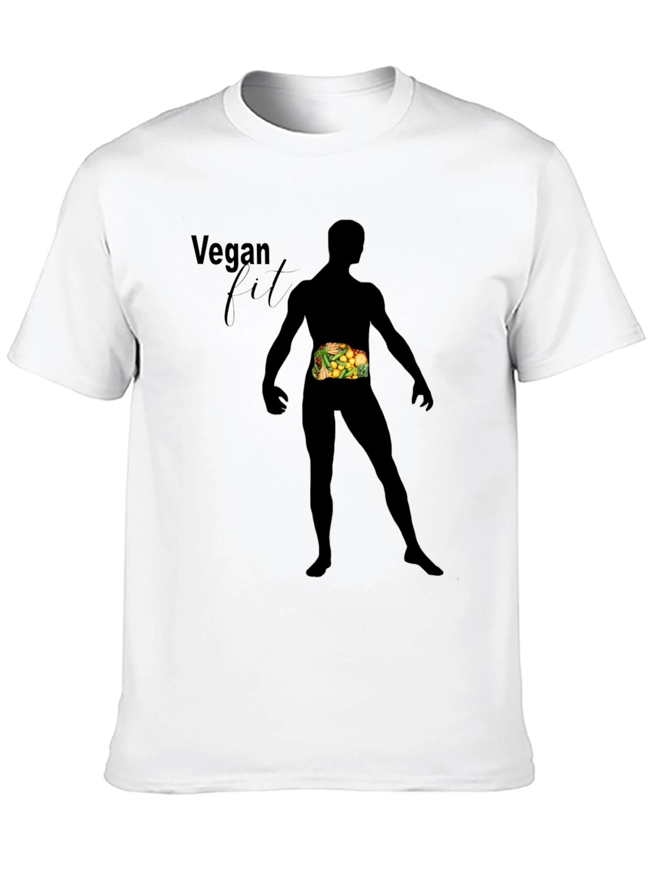 Black Vegan Fit Black T-Shirt view 10