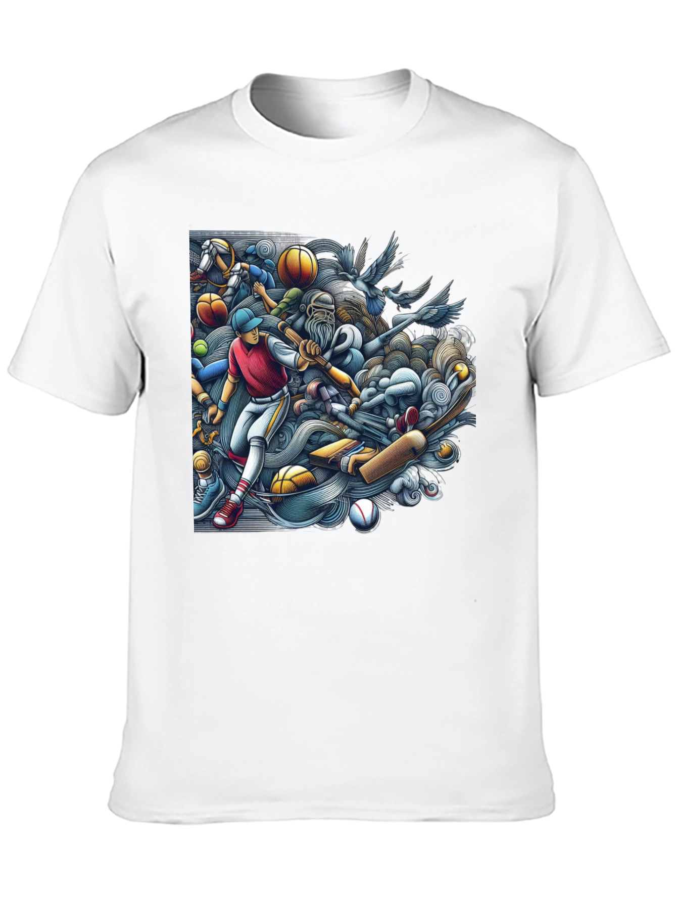 Black Sports Fan T-Shirt: Unique Graphic Design view 10