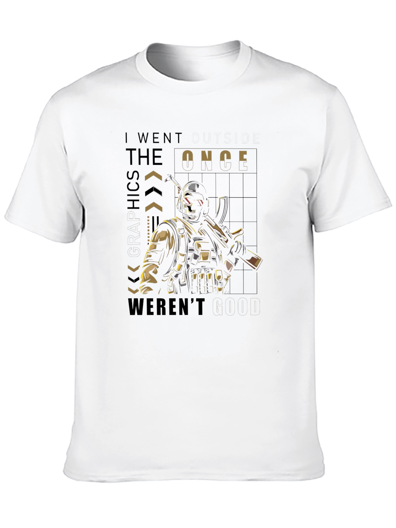 Black Tactical Skull T-Shirt - I Went The Ethics Once Weren't Good view 10