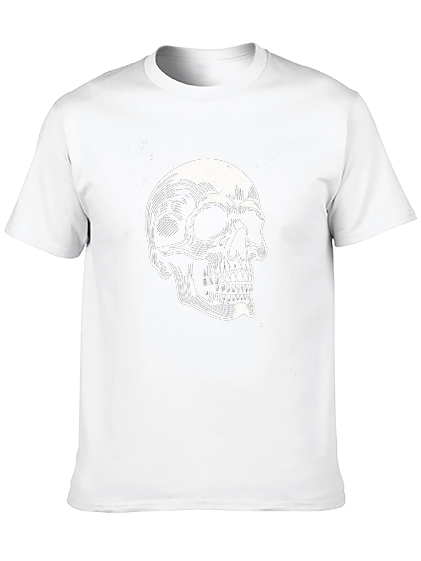 Black Skull Graphic T-Shirt - Classic Black Tee view 10