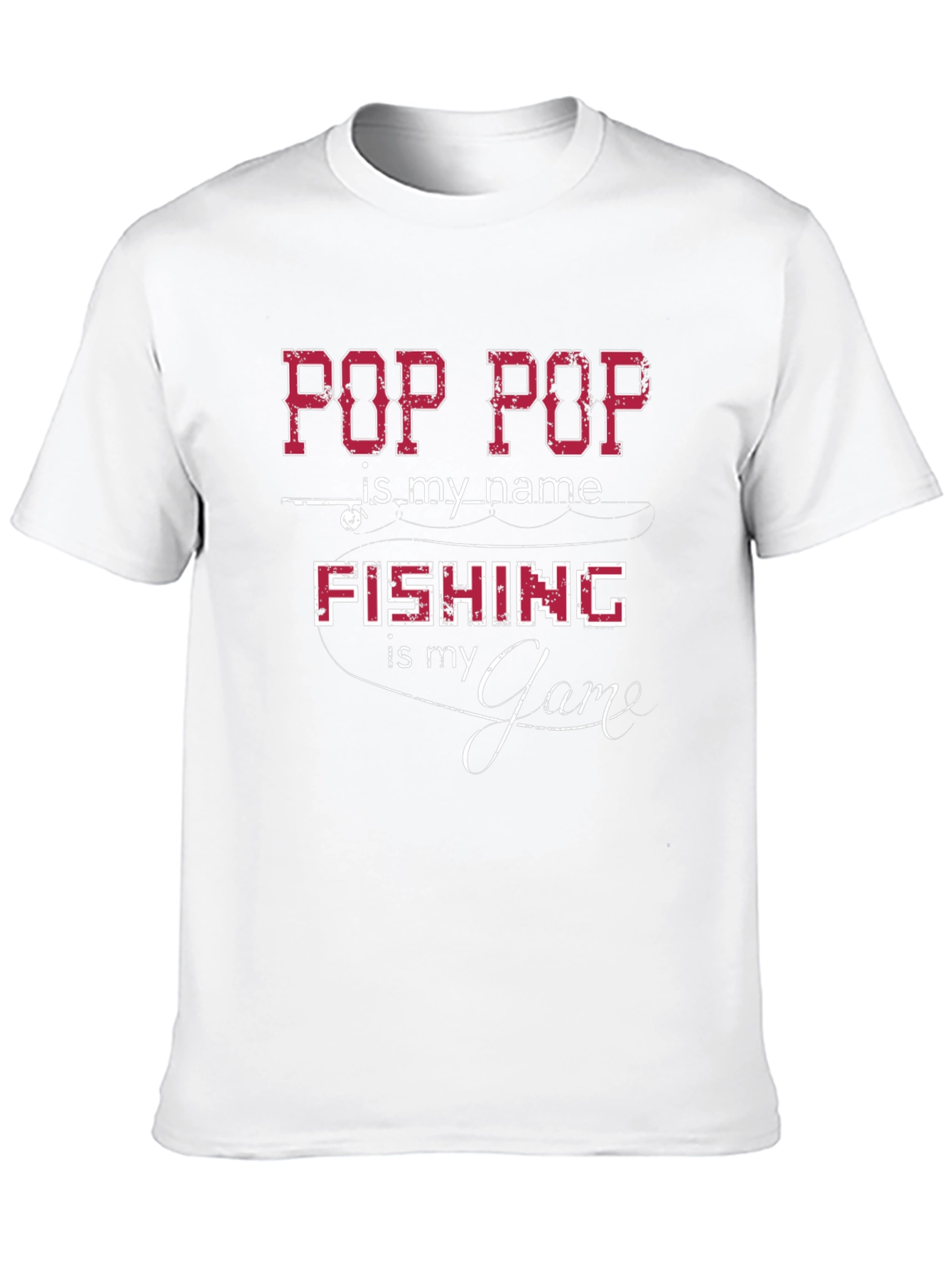 Black Pop Pop Fishing T-Shirt - Fisherman's Gift view 10
