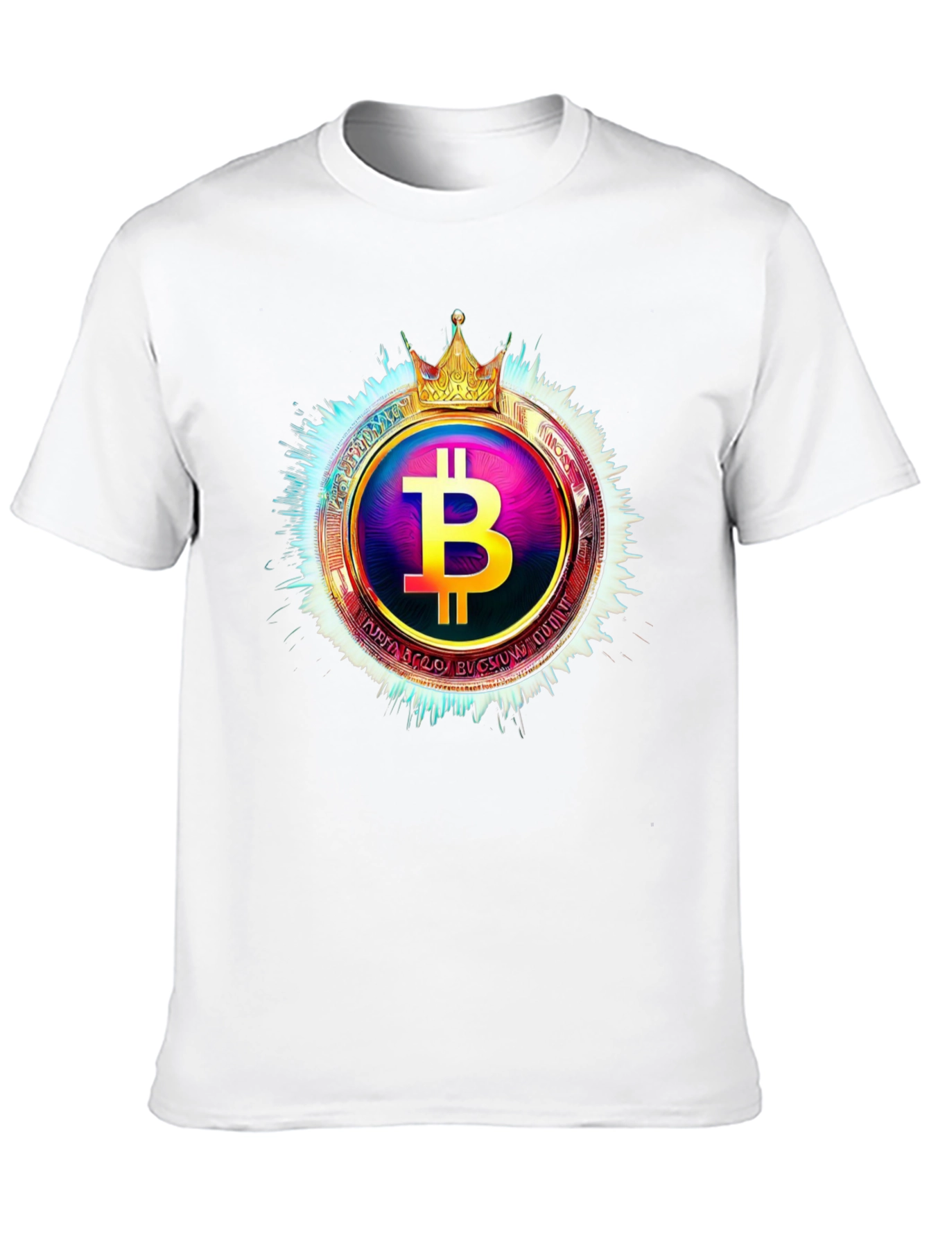 Black Bitcoin King T-Shirt - Crypto Currency Tee view 10