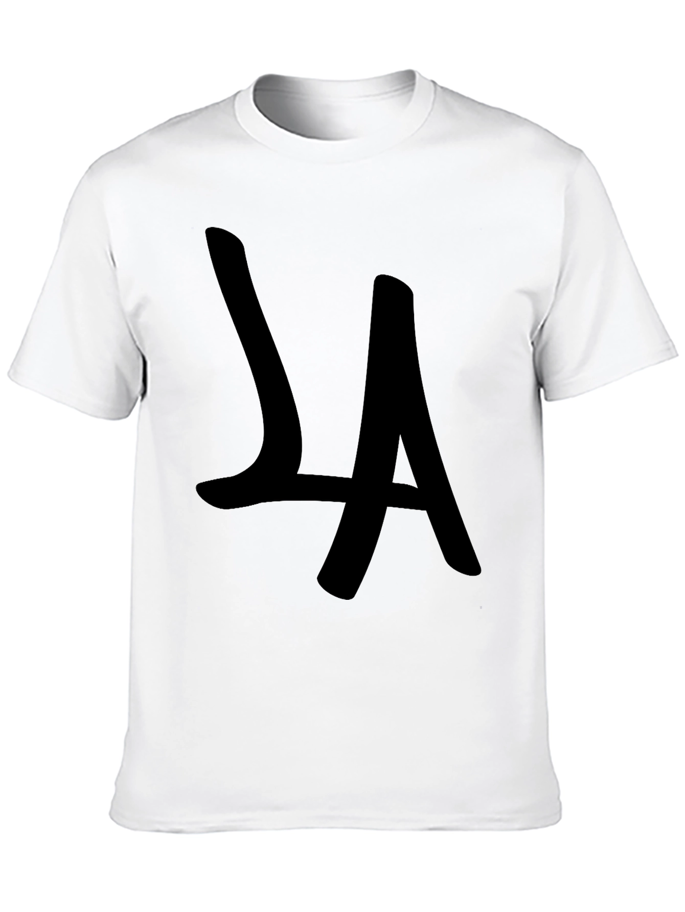 Black LA Graphic Tee - Black Cotton Blend Unisex view 10