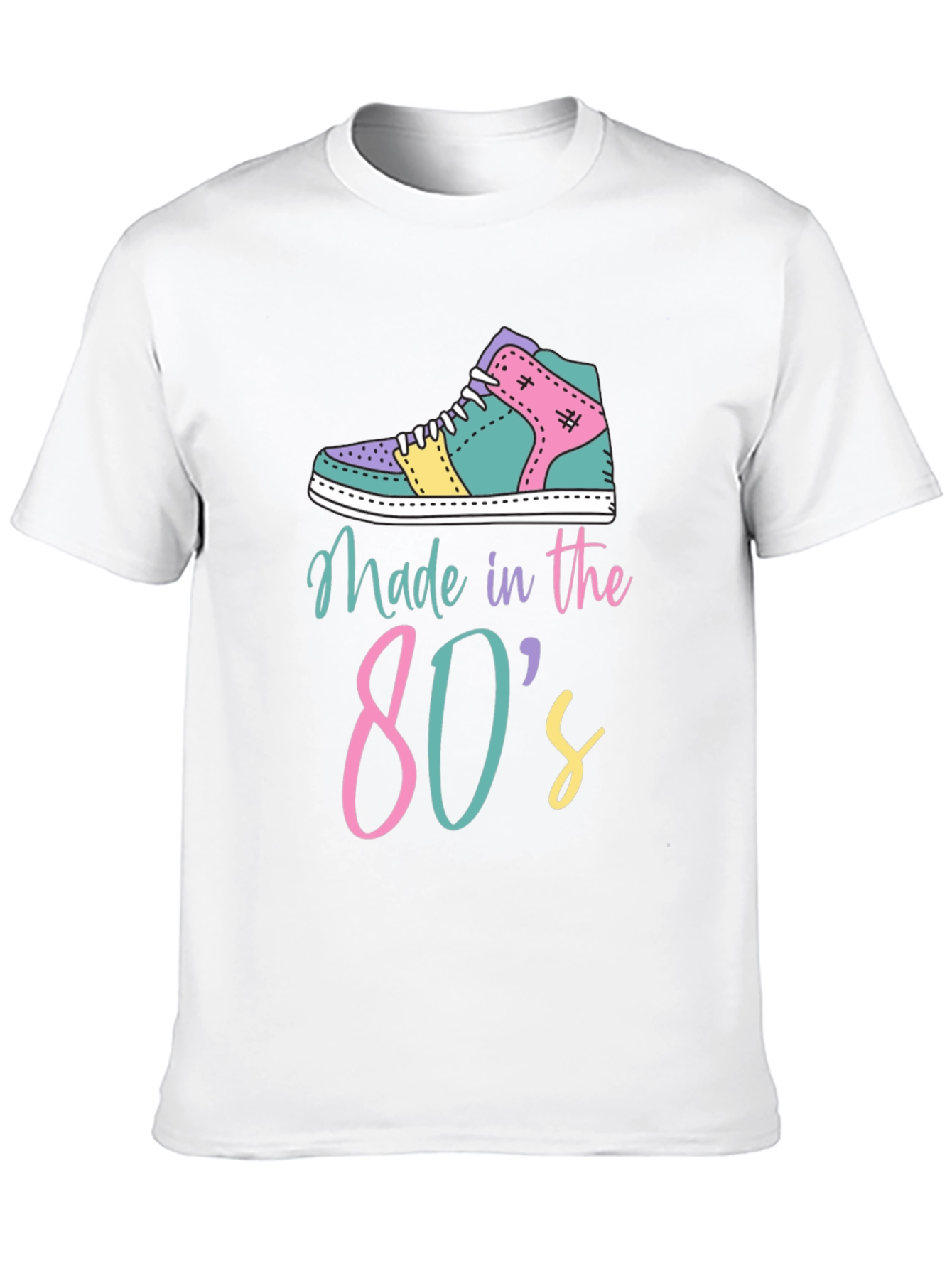 Black Retro 80s Sneaker Graphic Tee view 10