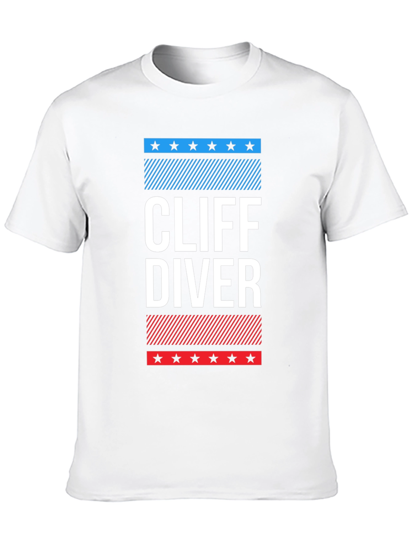 Black Cliff Diver Graphic Tee - Patriotic Design view 10