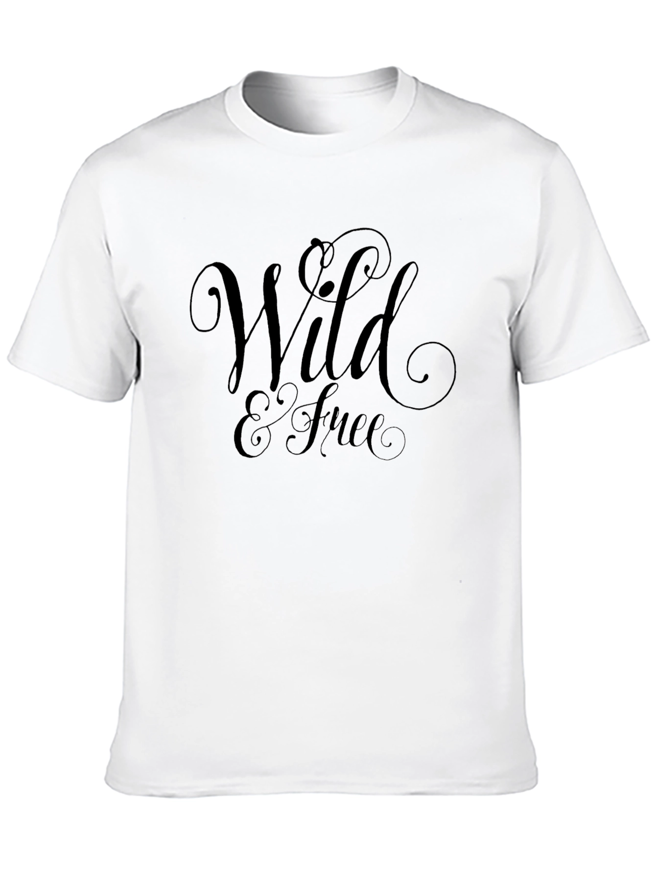 Black Wild & Free Graphic T-Shirt - Stylish Black Tee view 10