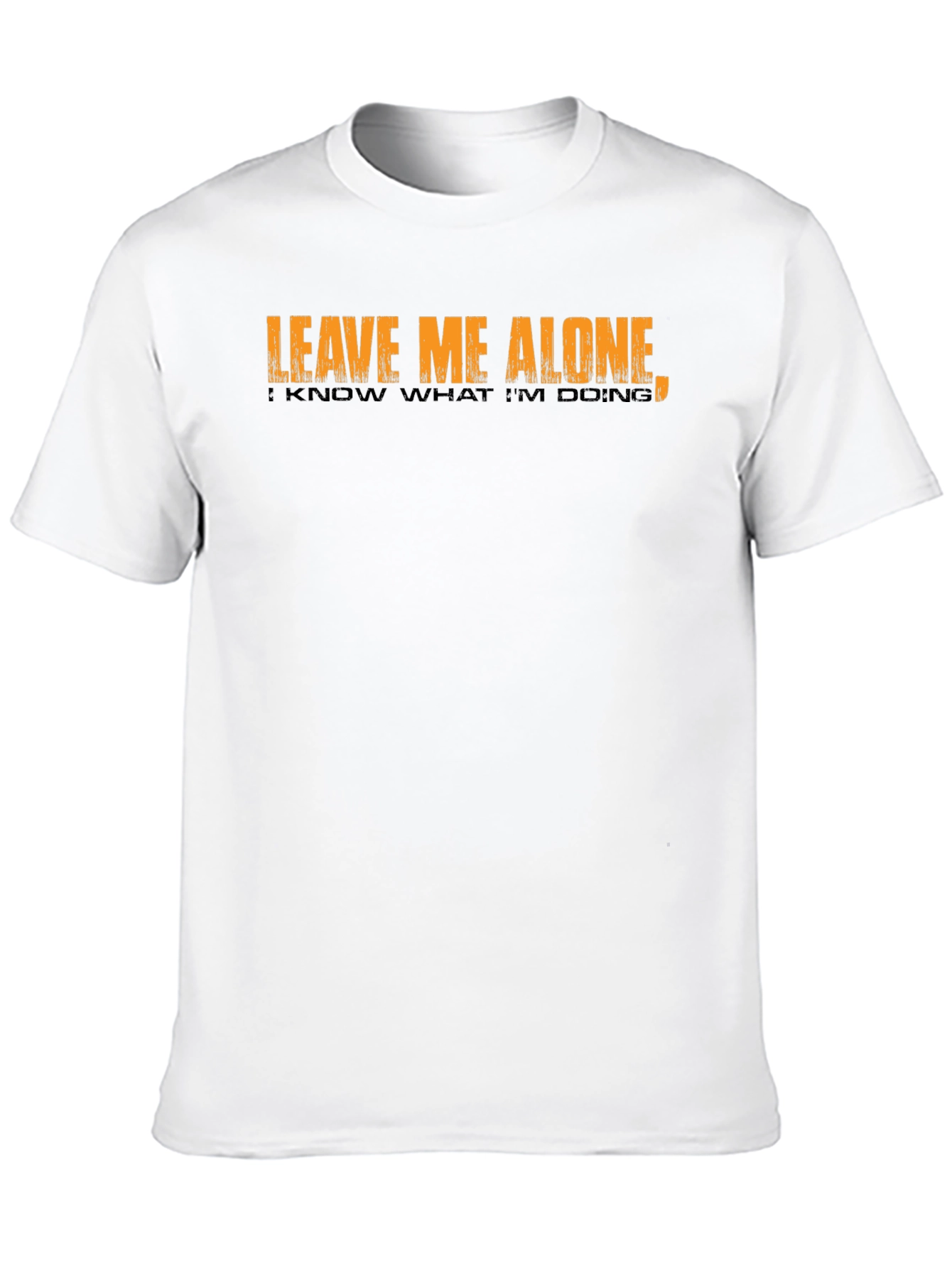 Black Leave Me Alone Funny Graphic Tee view 10