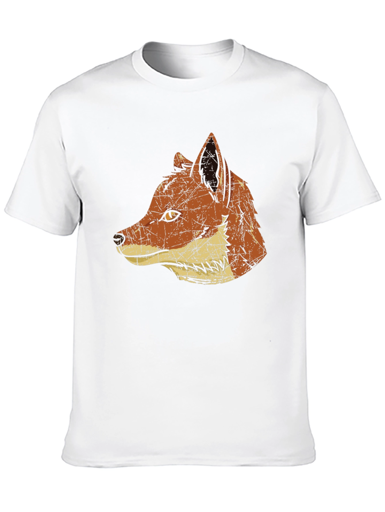 Black Vintage Fox Graphic Tee - Stylish Animal Print T-Shirt view 10