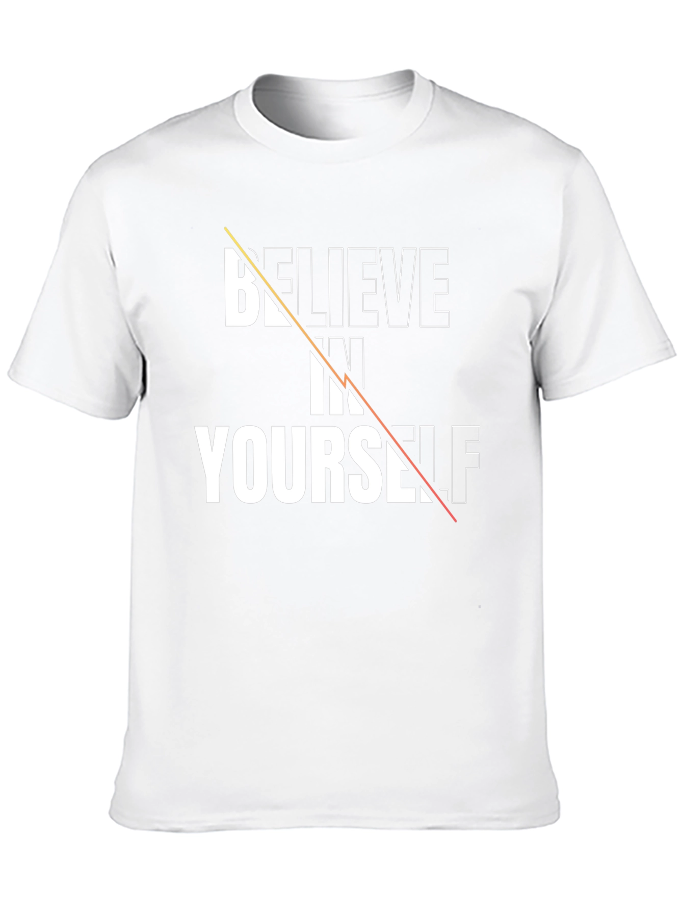 Black Believe in Yourself Graphic Tee - Black Cotton view 10