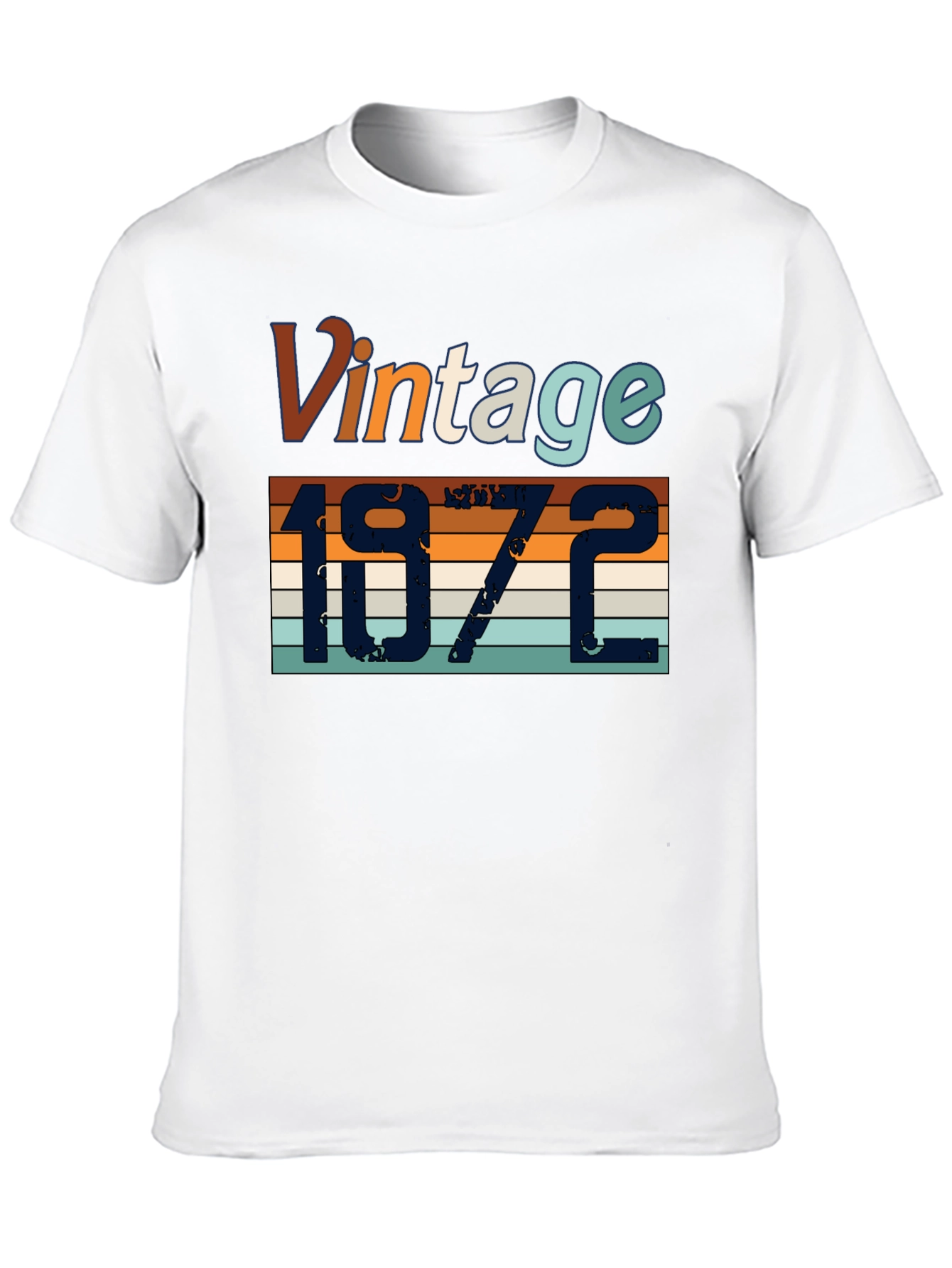 Black Vintage 1972 T-Shirt - Retro Birthday Gift view 10