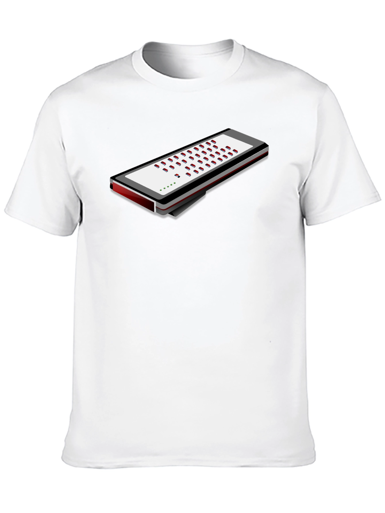 Black Novelty Musical Keyboard T-Shirt view 10