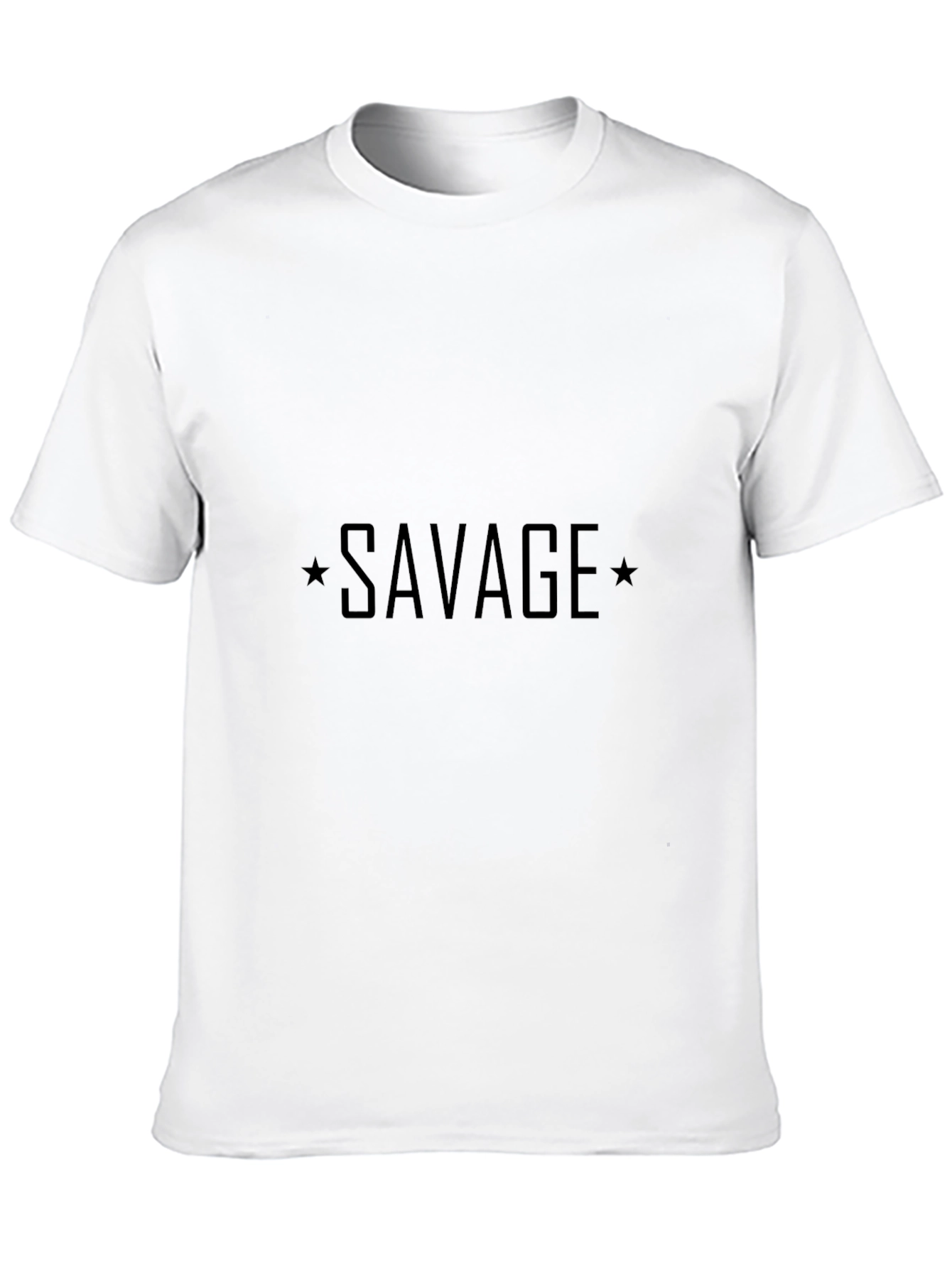 Black Savage Graphic Print Crew Neck Tee view 10