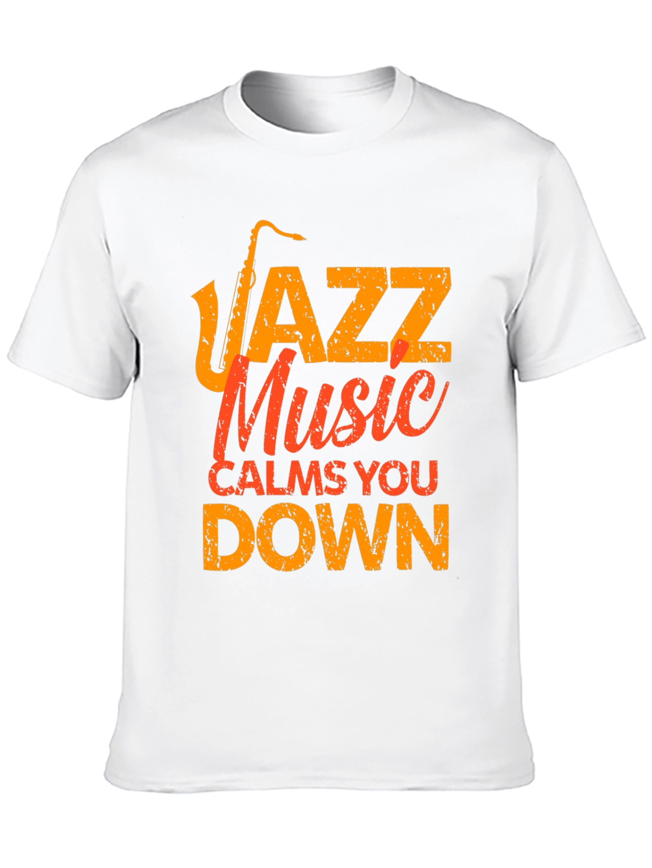 Black Jazz Music Calms You Down T-Shirt view 10