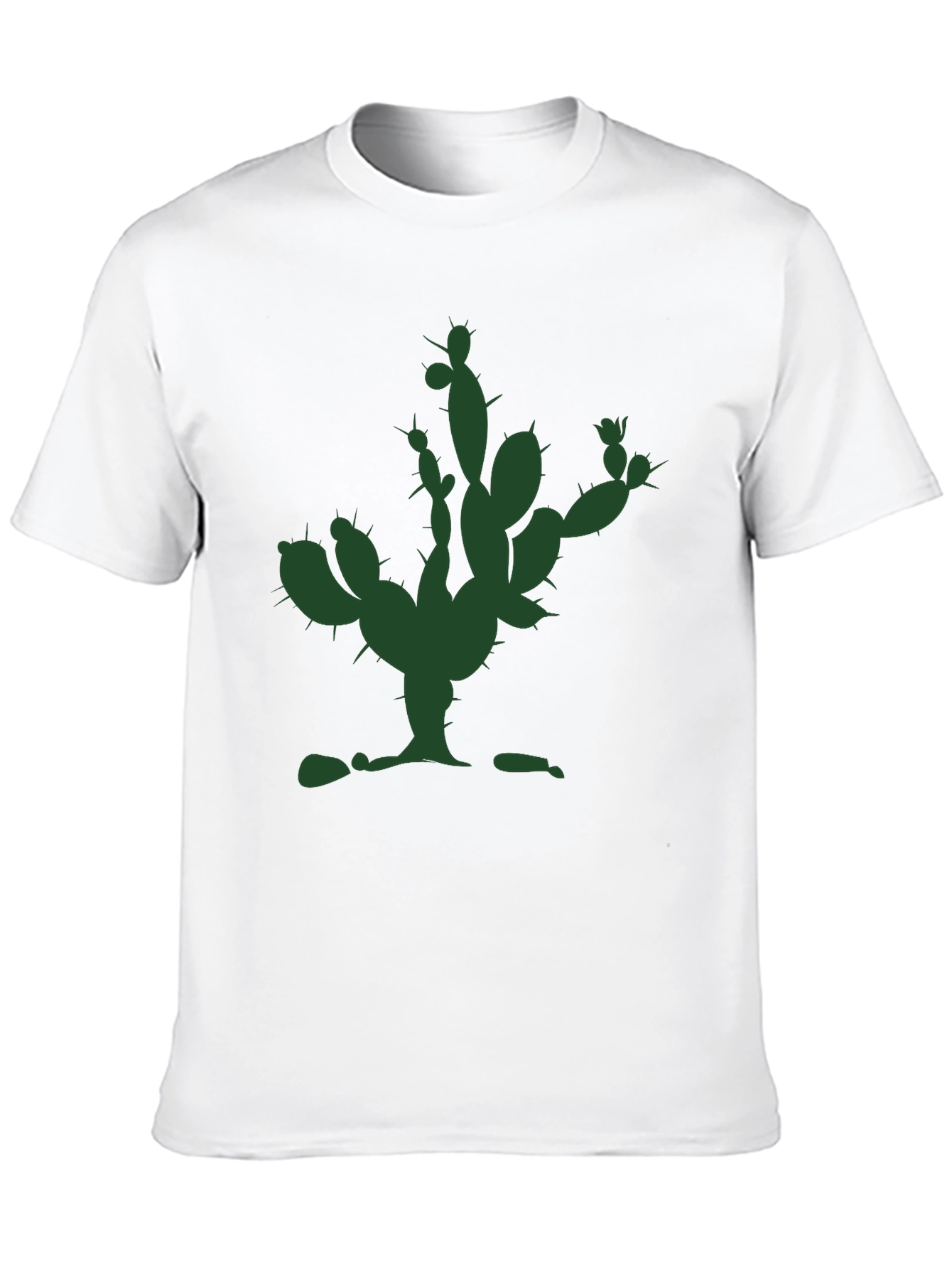 Black Cactus Graphic Tee - Modern Unisex T-Shirt view 10