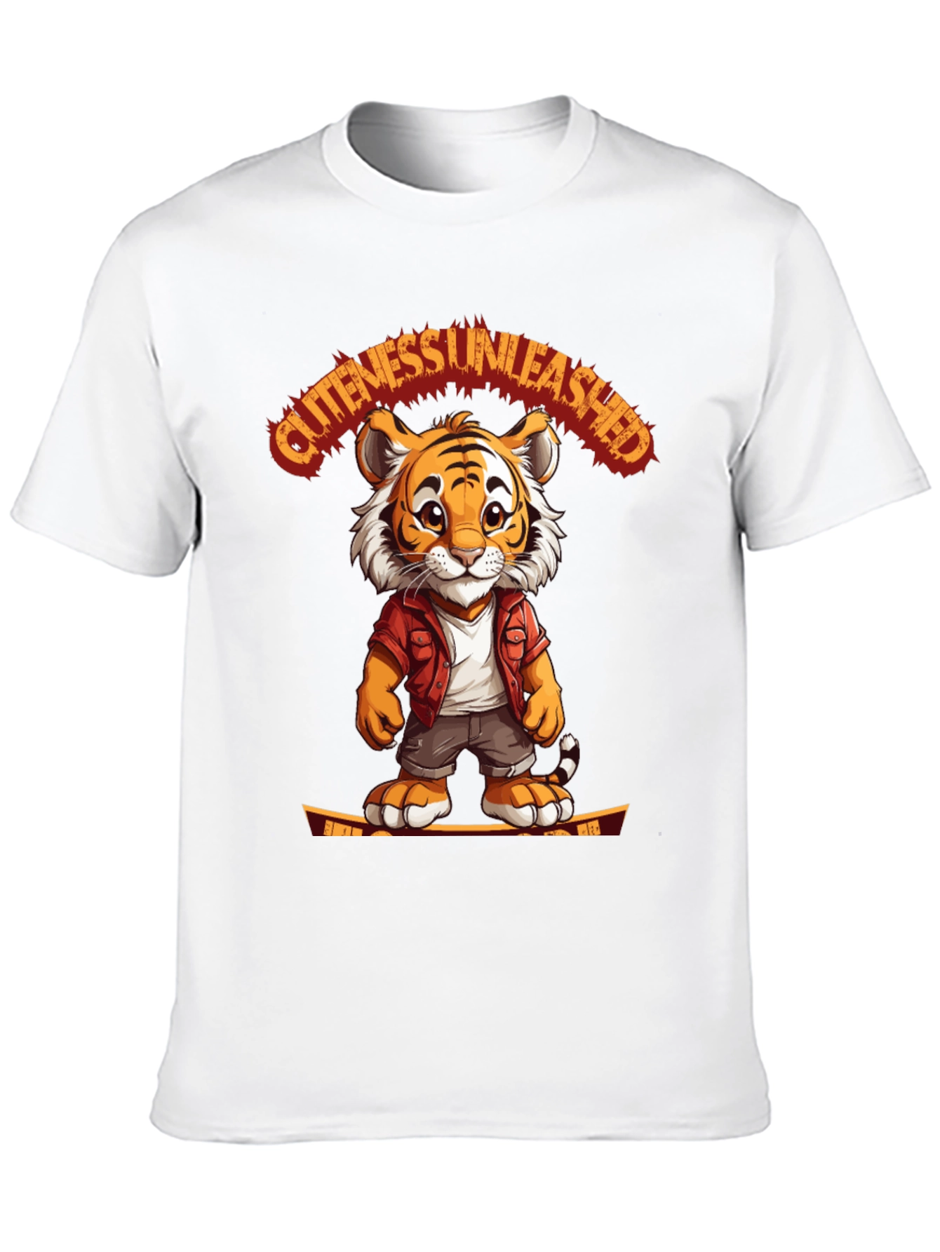 Black Cute Tiger Graphic Tee - Unleash the Cuteness! view 10