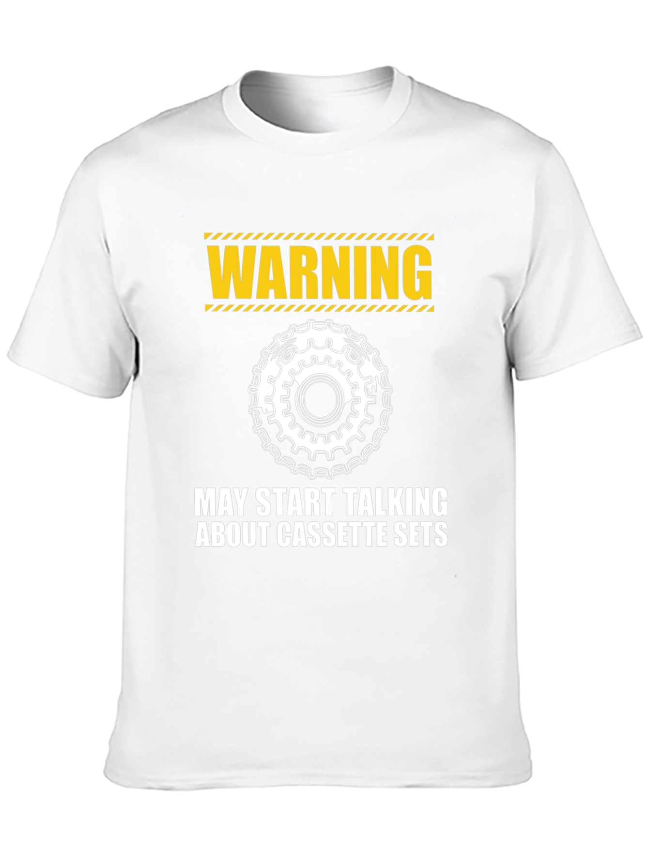 Warning: Cassette Sets T-Shirt - Cycling Enthusiast Apparel - 10