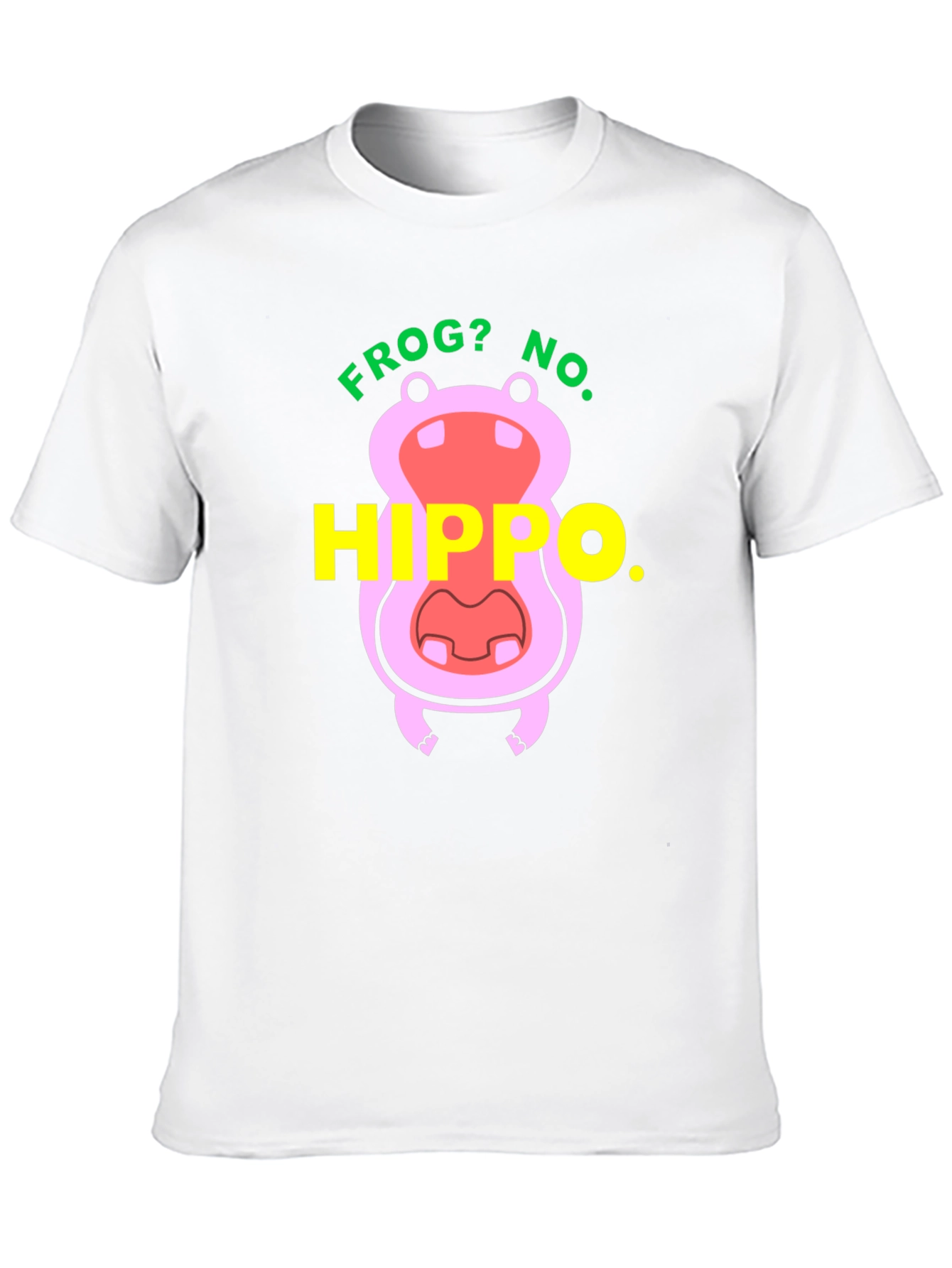 Black Frog? No. Hippo T-Shirt - Funny Animal Tee view 10