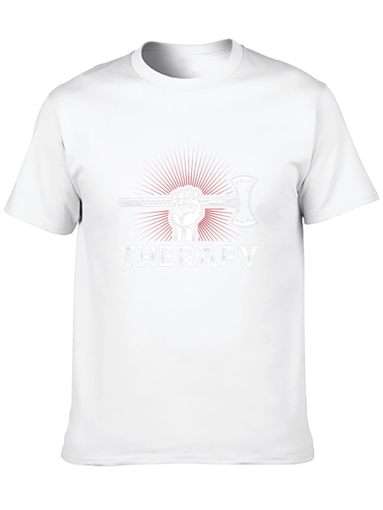 Black Axe Therapy Graphic T-Shirt - Black view 10