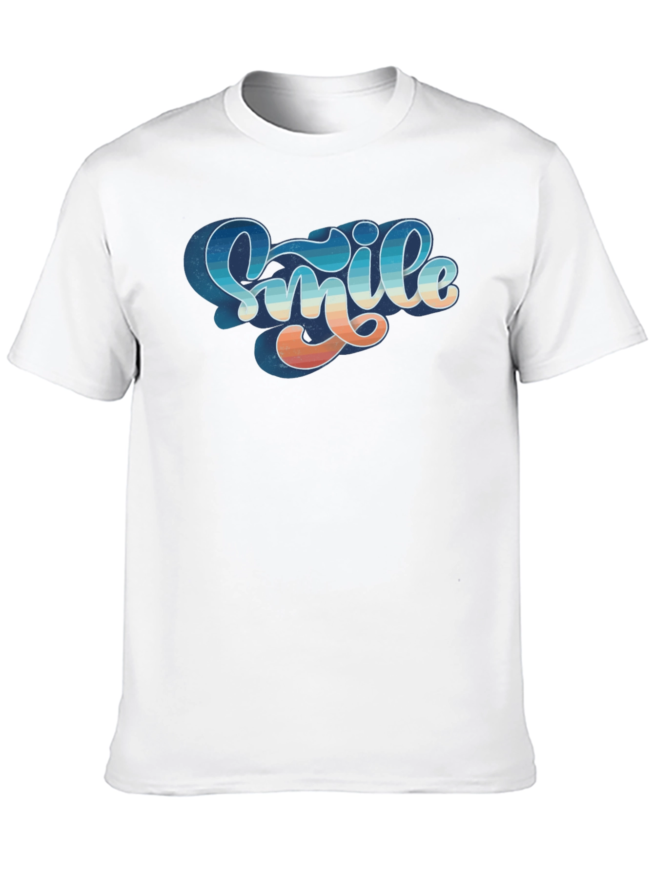 Black Retro Smile Graphic Black Tee view 10