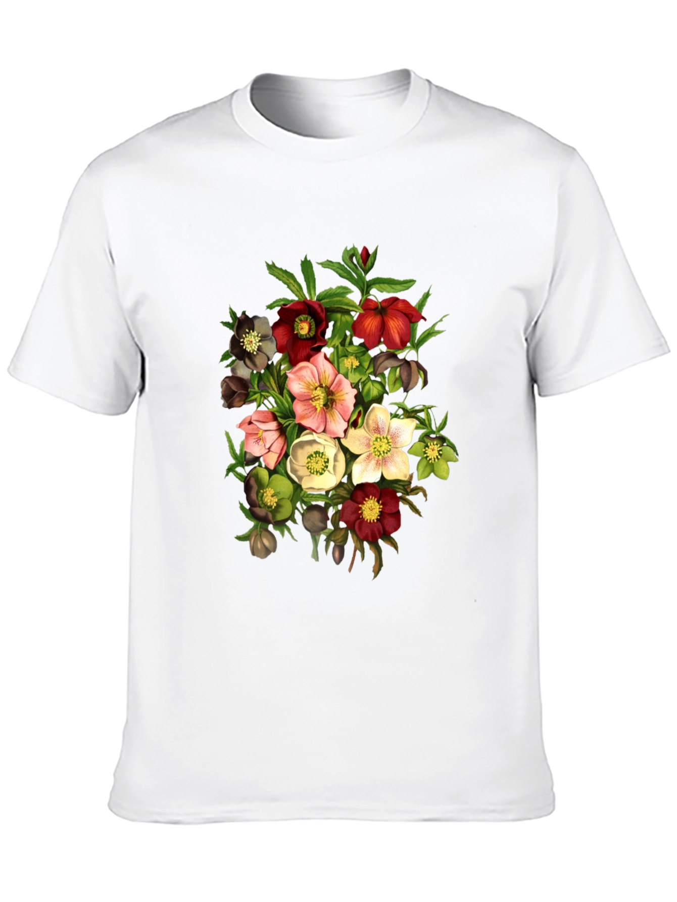 Floral Bouquet Graphic T-Shirt - Vintage Style - 10
