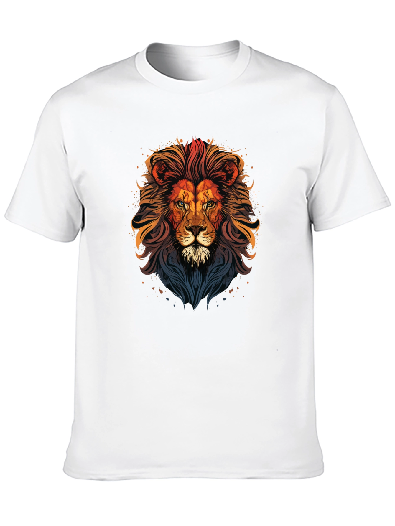 Black Lion Graphic Print T-Shirt - Men's Black Tee view 10