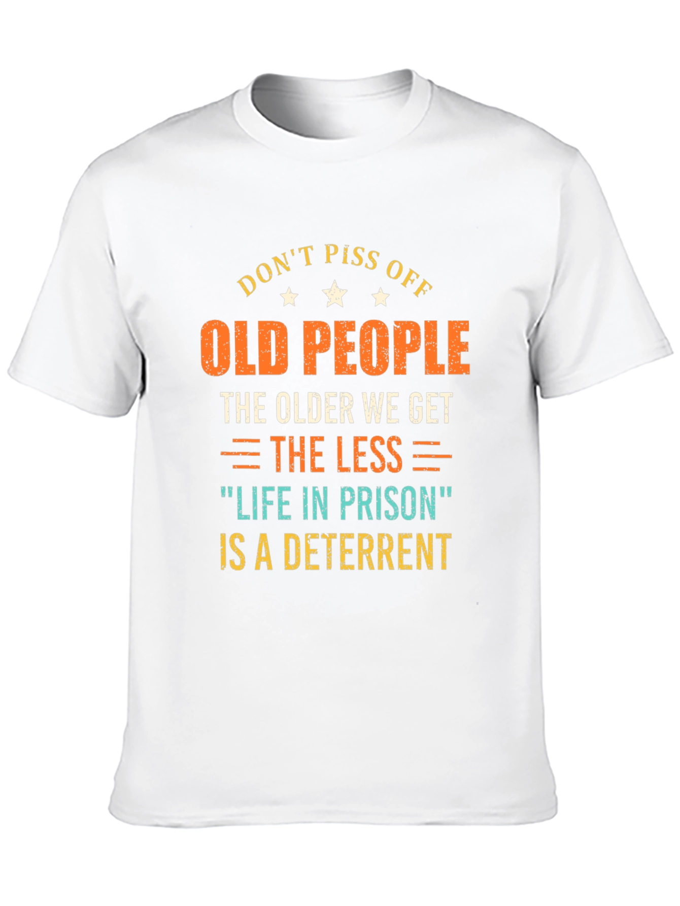 Black Don't Piss Off Old People Graphic T-Shirt view 10