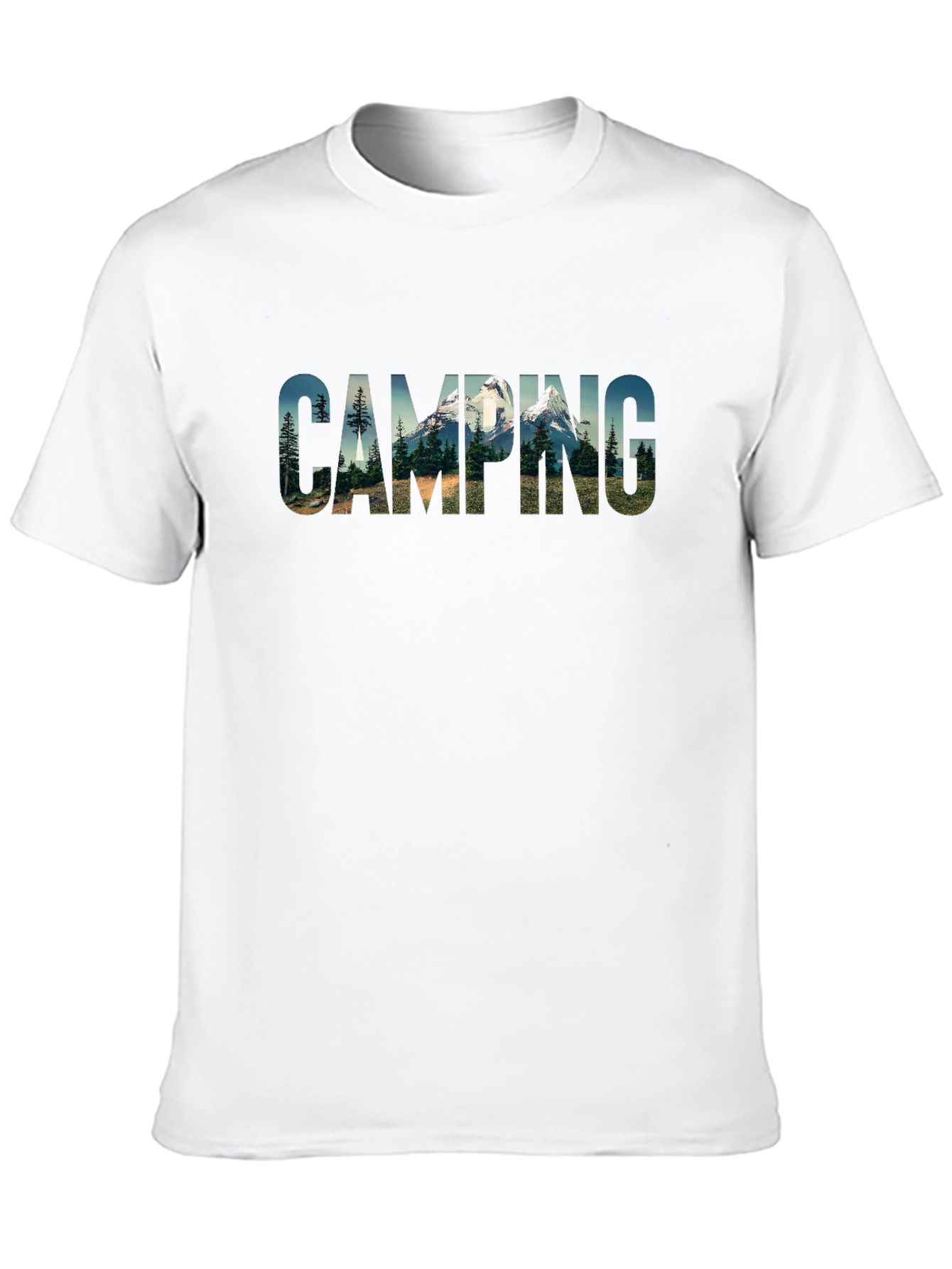 Black Camping Graphic T-Shirt - Outdoor Adventure Tee view 10
