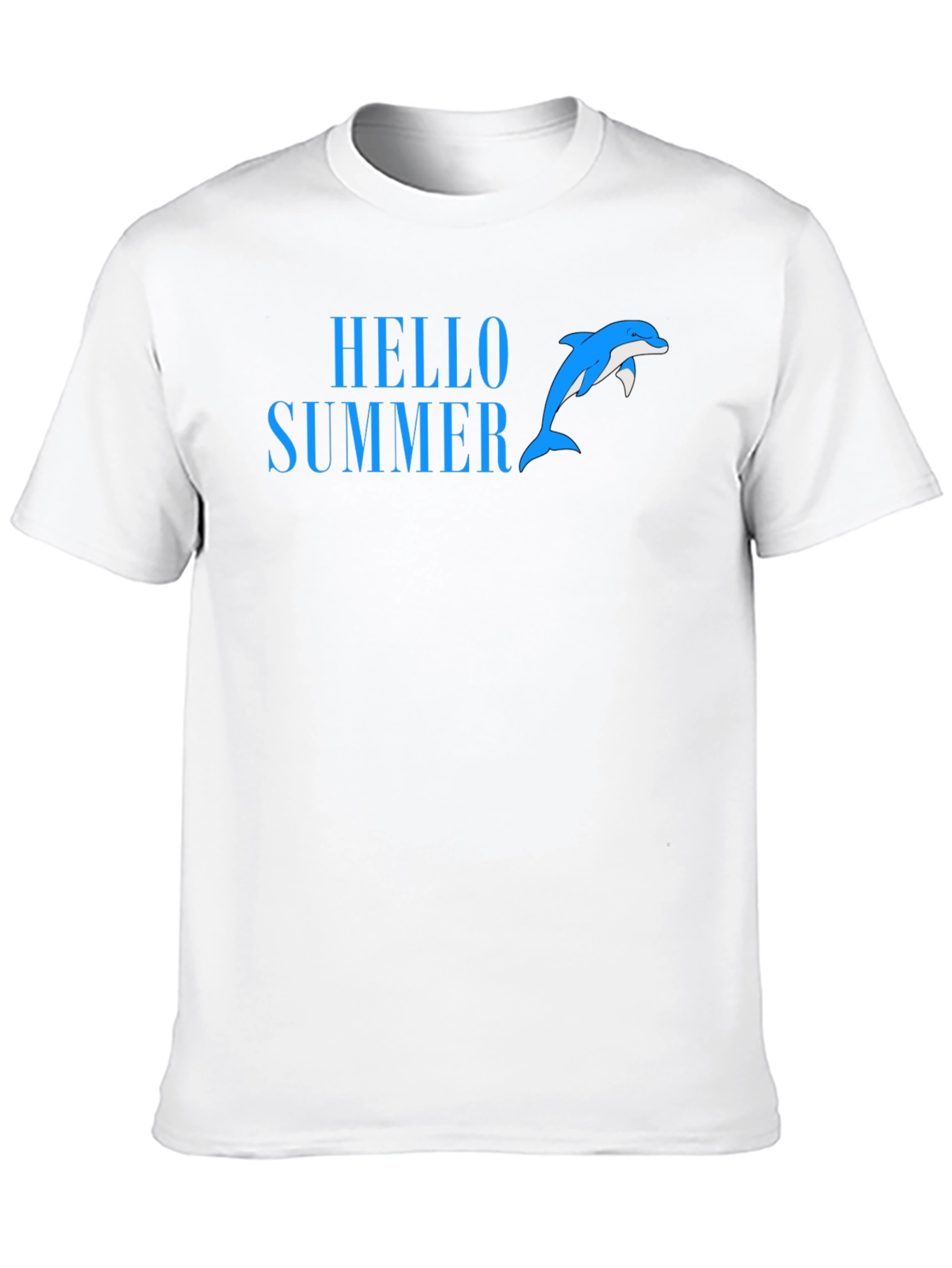 Black Hello Summer Dolphin T-Shirt view 10