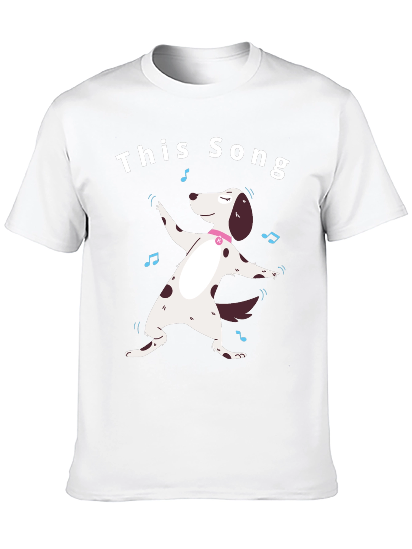 Black This Song T-Shirt - Dancing Dog Design view 10