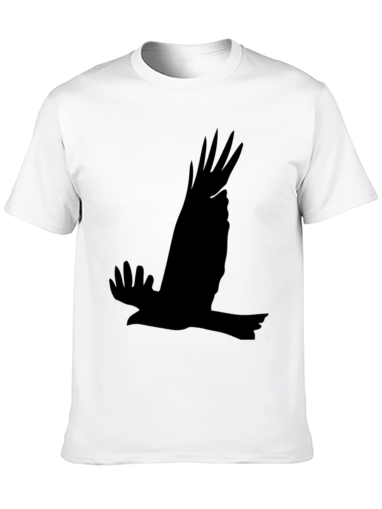 Black Black Eagle Silhouette T-Shirt - Men's Graphic Tee view 10
