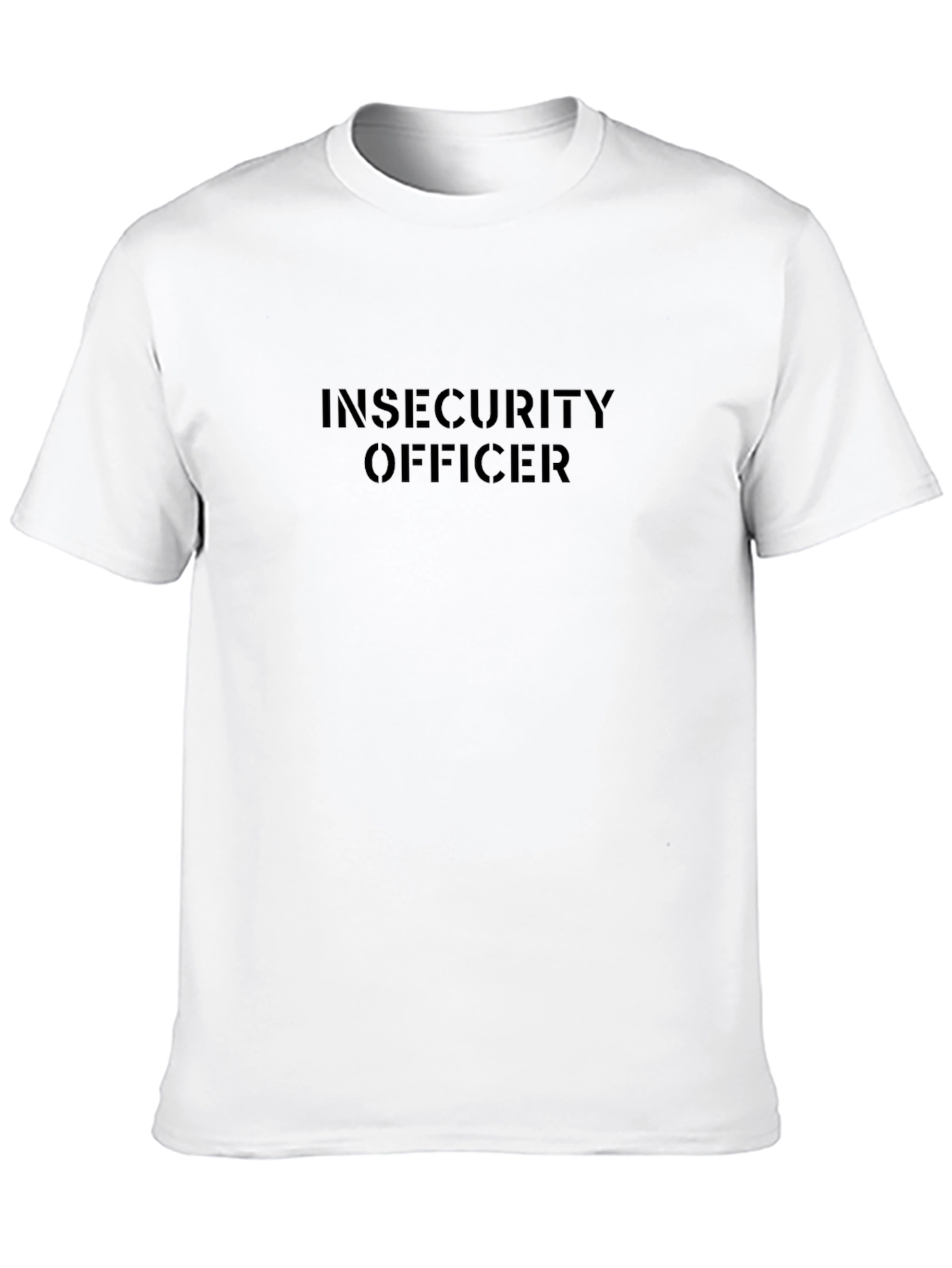 Black Insecurity Officer Black T-Shirt view 10