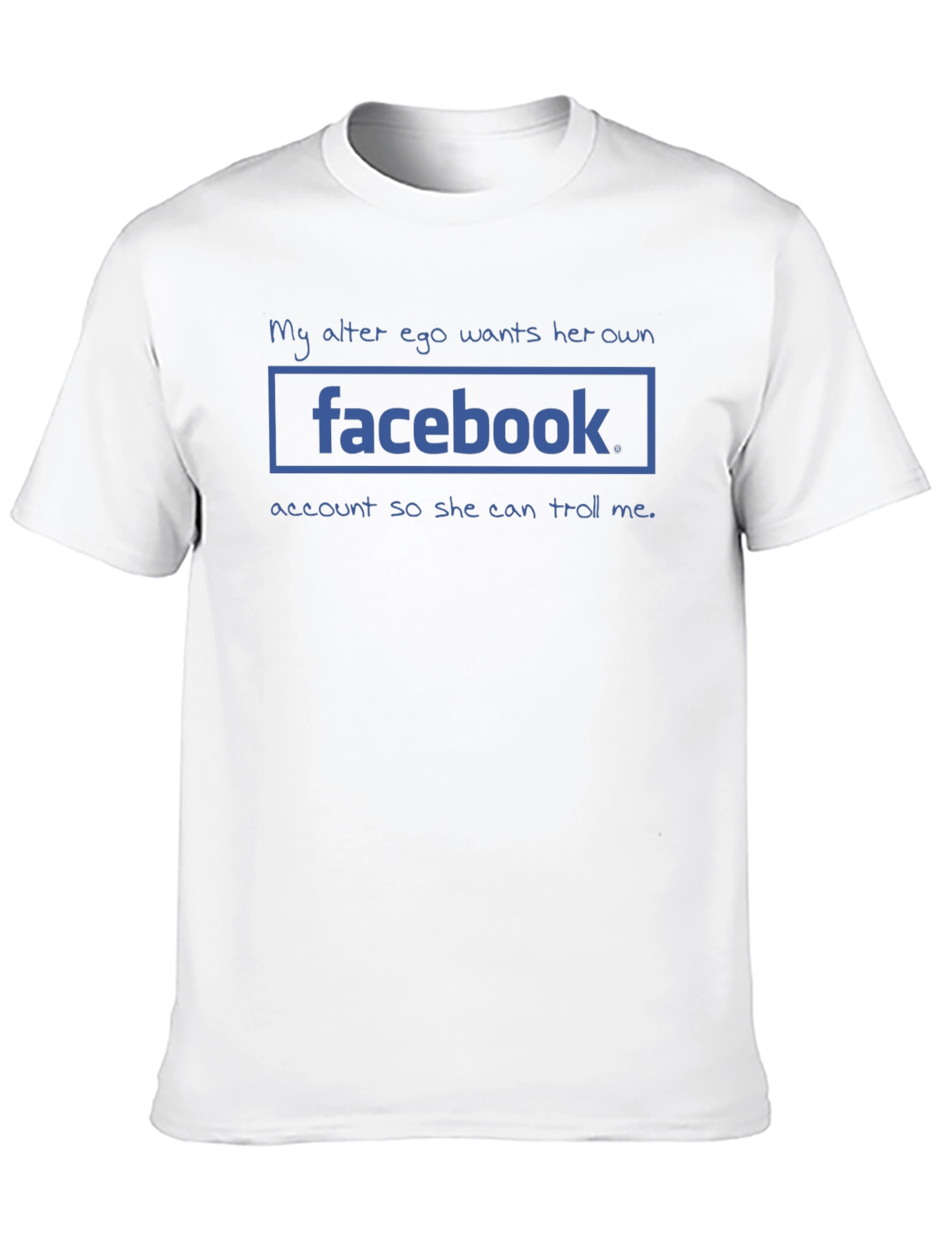 Black Facebook Troll Alter Ego Graphic T-Shirt view 10