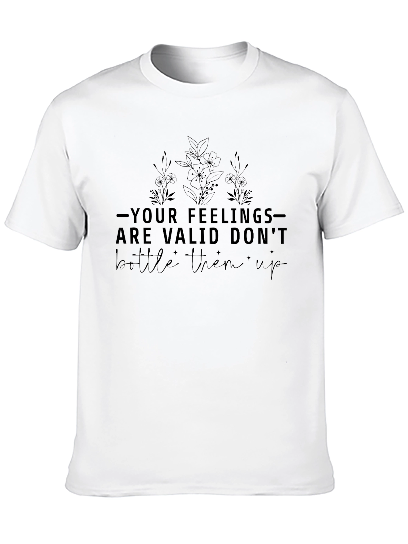 Black Feelings are Valid Black Graphic Tee view 10
