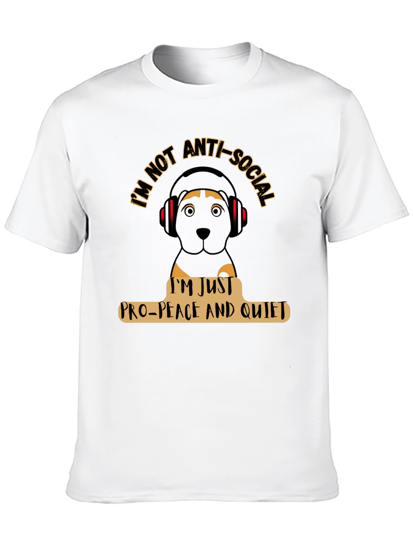 Black Anti-Social Pro-Peace T-Shirt view 10