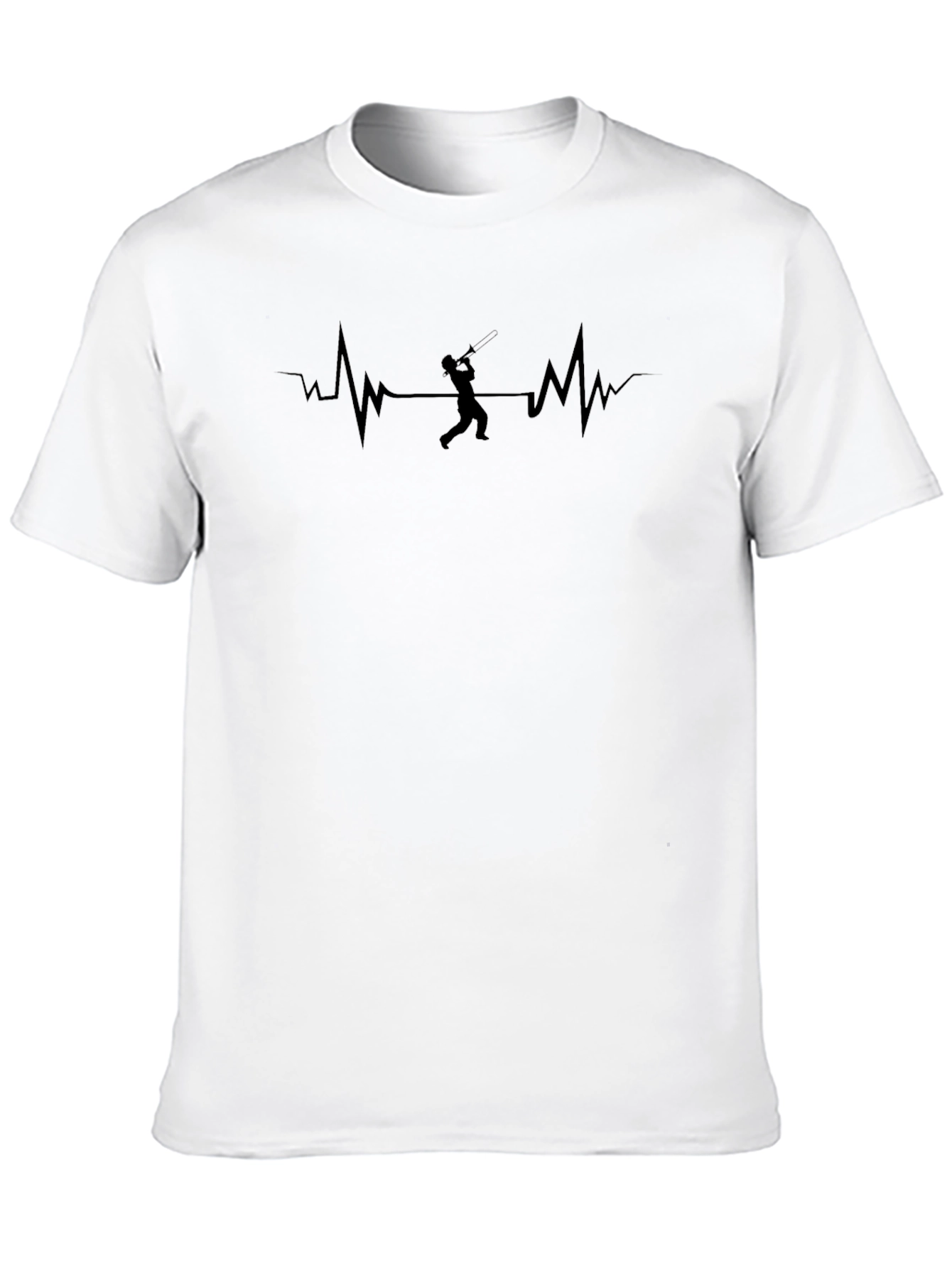 Black Tennis Heartbeat Graphic Tee - Black view 10