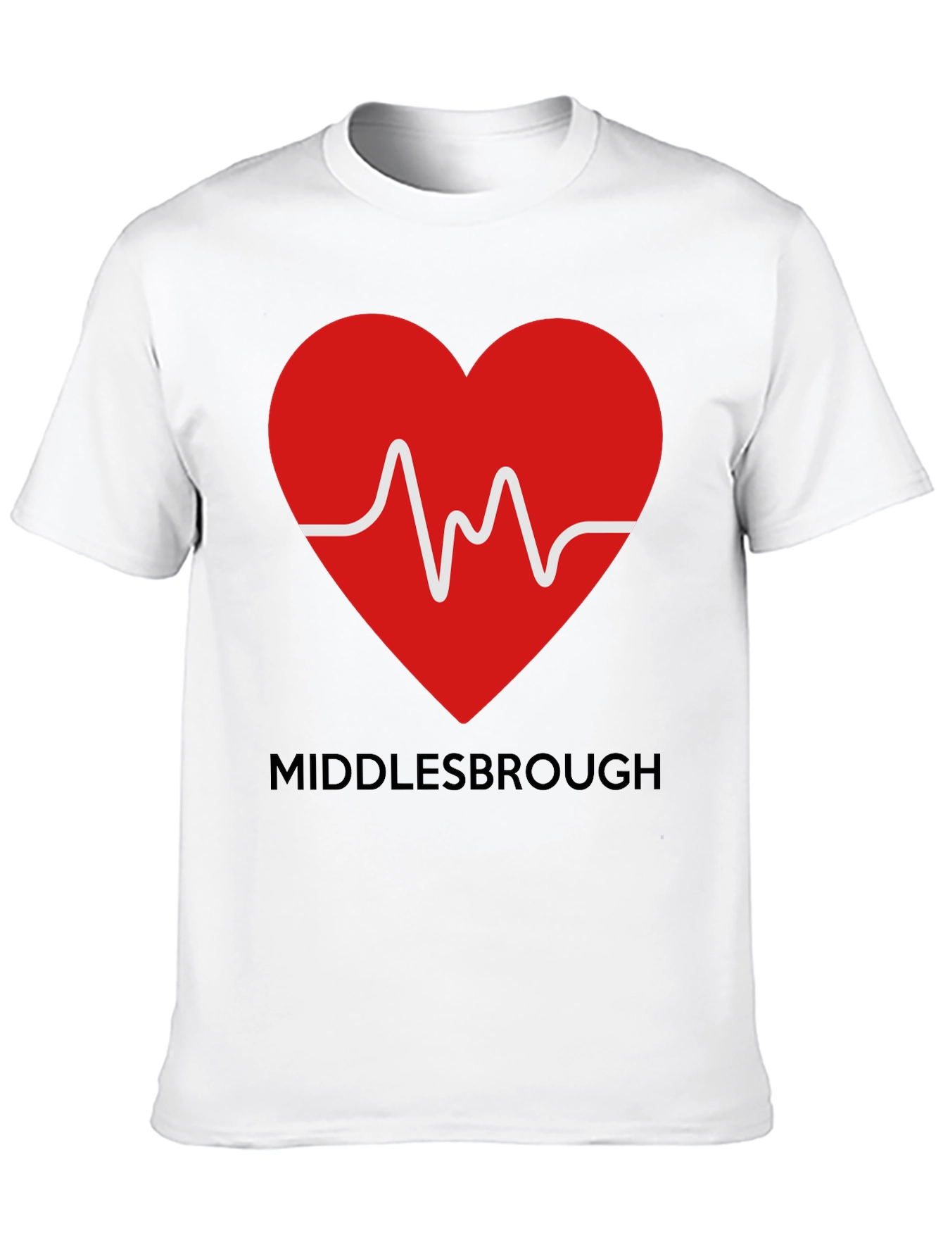 Black Middlesbrough Heartbeat T-Shirt view 10
